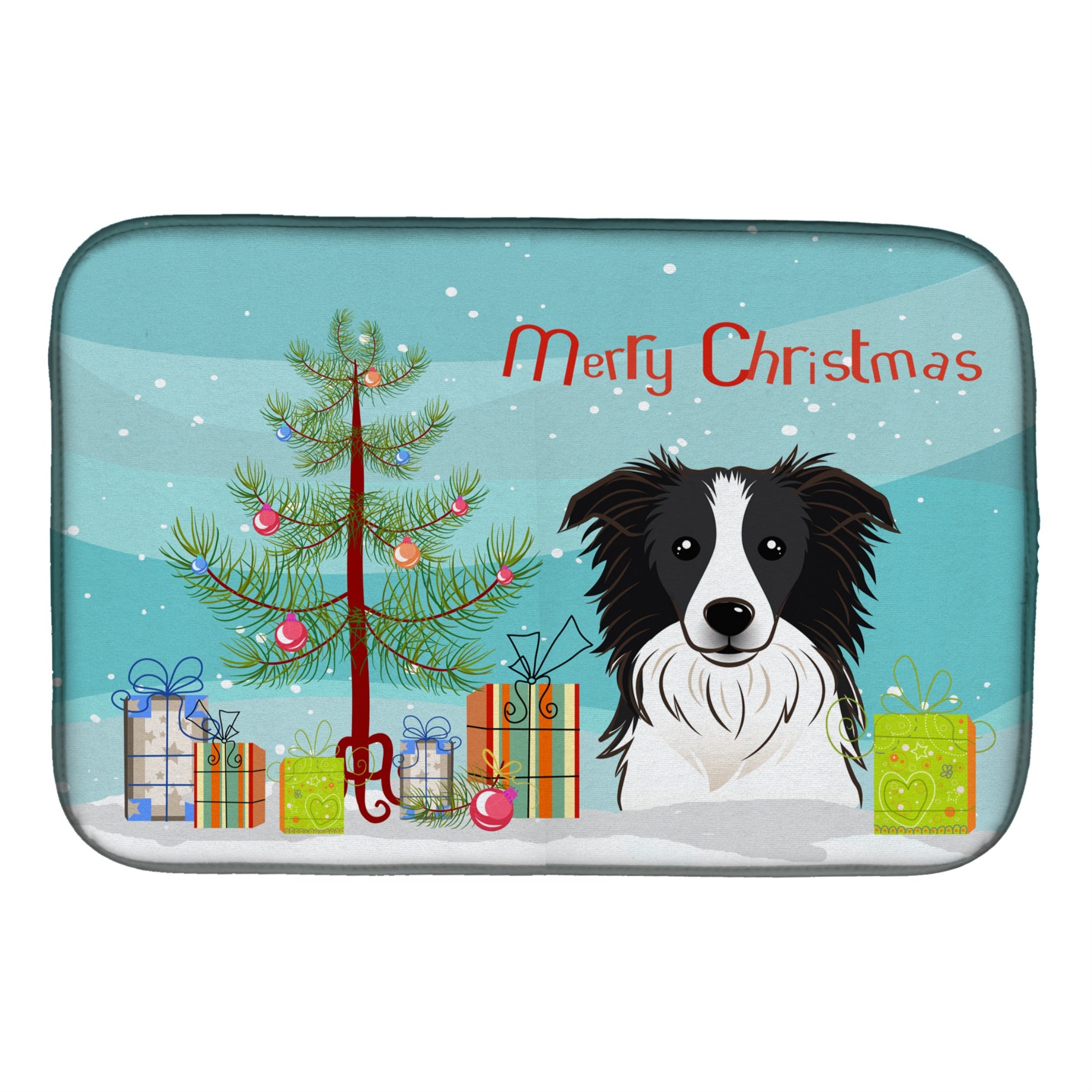 Caroline'S Treasures Bb1613Ddm Dish Drying Mat, 14 X 21, Christmas Tree
