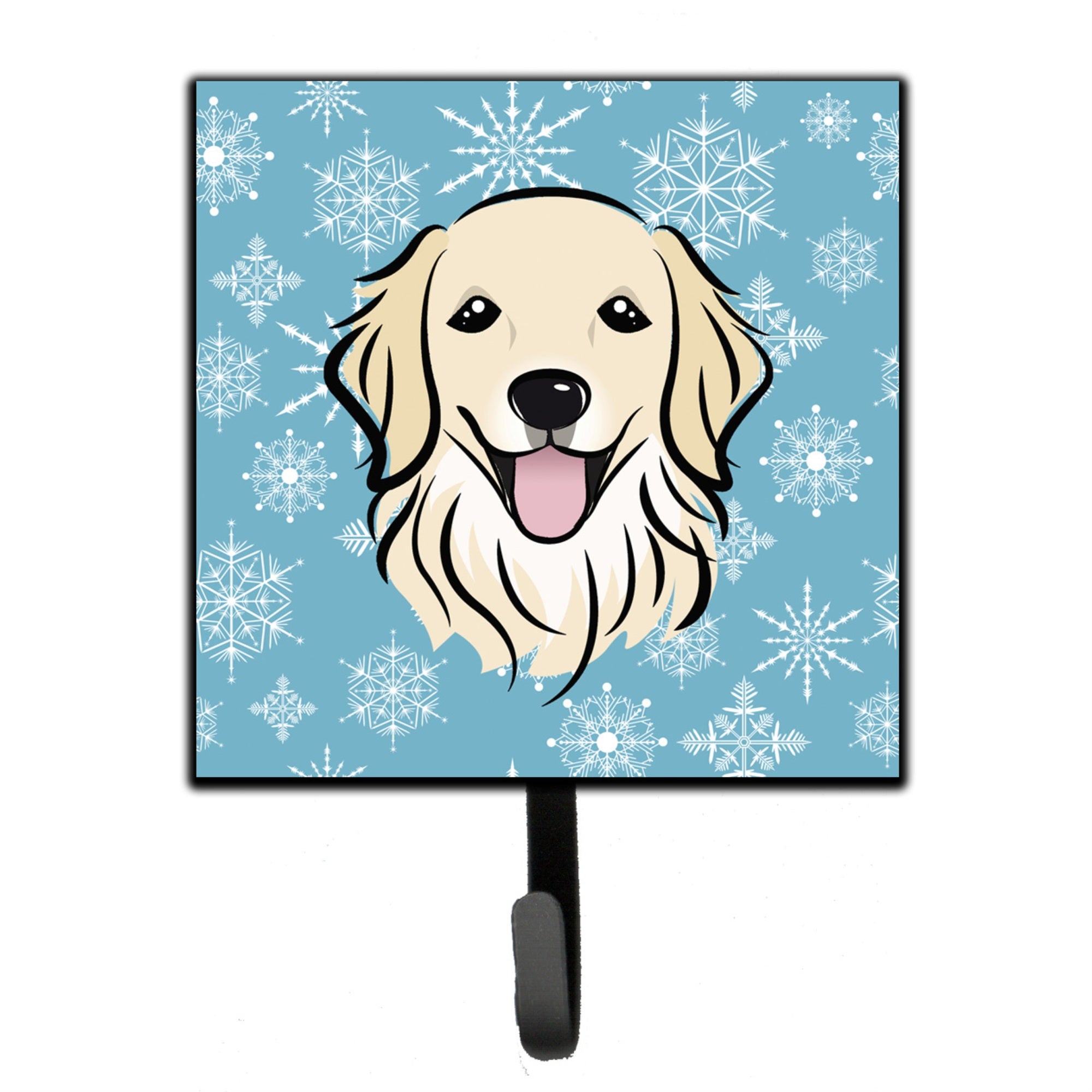 Caroline'S Treasures Bb1639Sh4 Snowflake Golden Retriever Leash Or Key Holder, Small, Multicolor