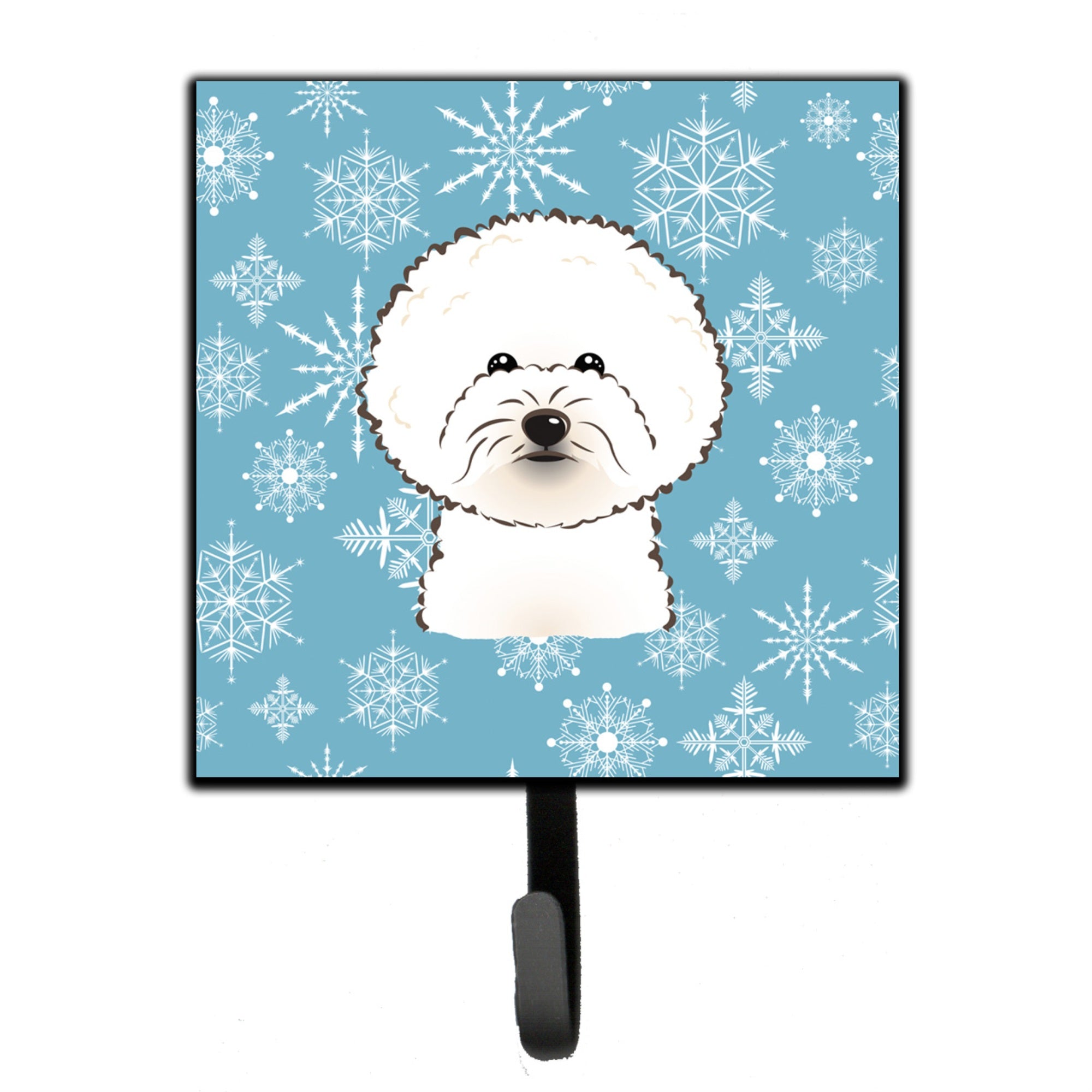 Caroline'S Treasures Bb1651Sh4 Snowflake Bichon Frise Leash Or Key Holder, Small, Multicolor