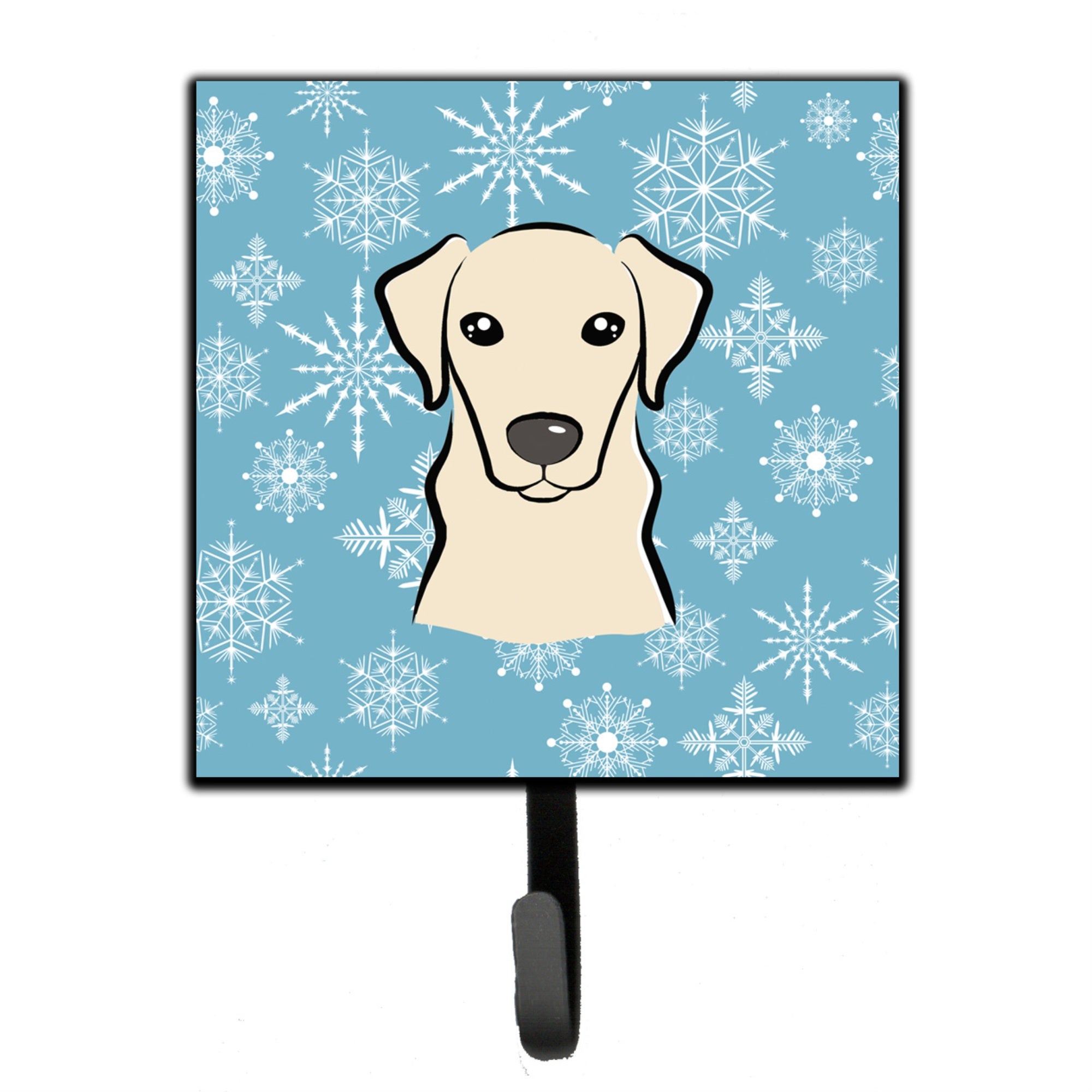 Caroline'S Treasures Bb1656Sh4 Snowflake Yellow Labrador Leash Or Key Holder, Small, Multicolor