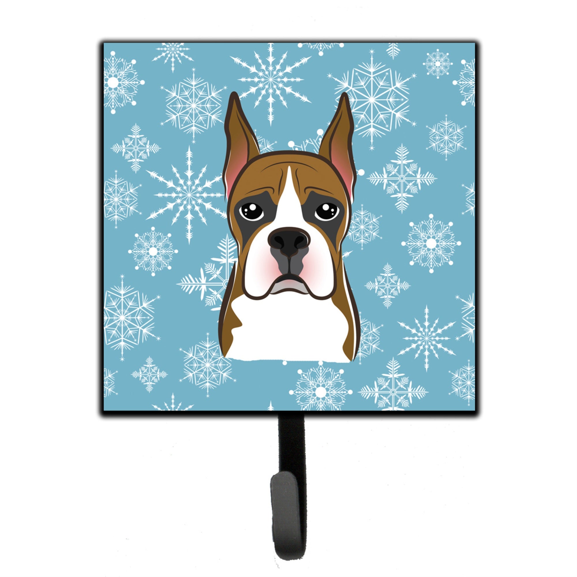 Caroline'S Treasures Bb1657Sh4 Snowflake Boxer Leash Or Key Holder, Small, Multicolor