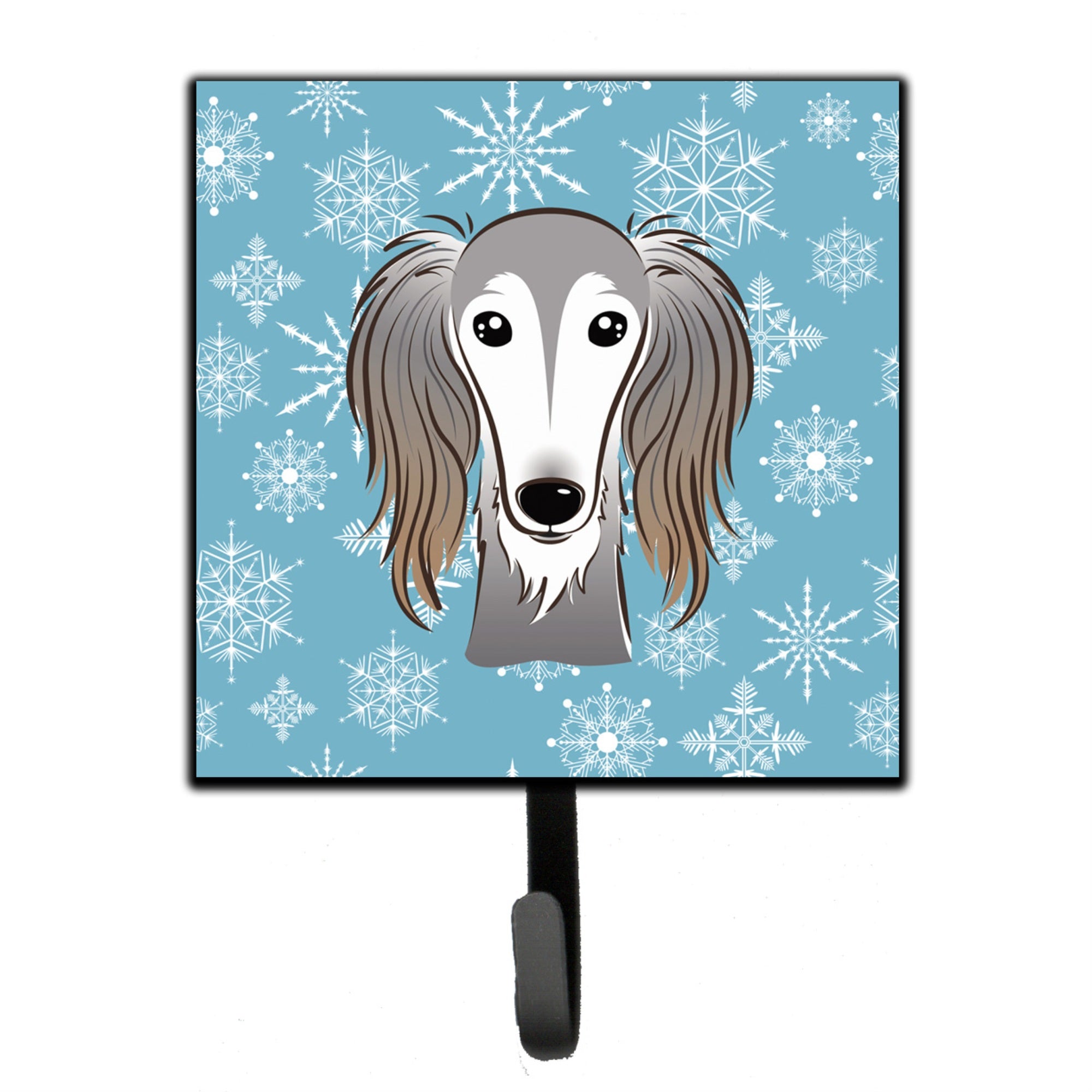 Caroline'S Treasures Bb1663Sh4 Snowflake Saluki Leash Or Key Holder, Small, Multicolor