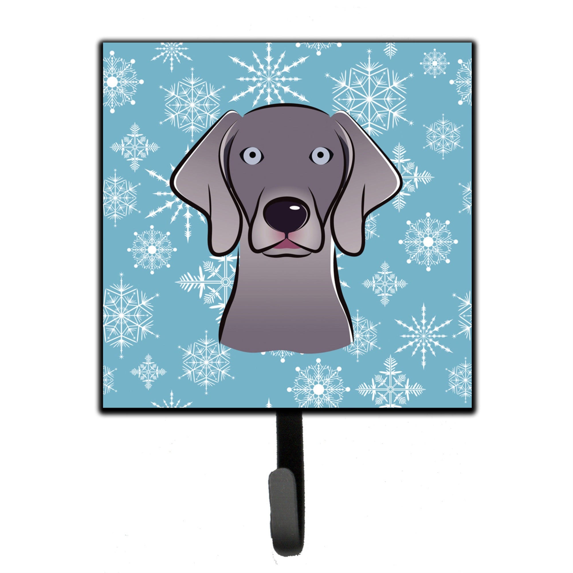 Caroline'S Treasures Bb1665Sh4 Snowflake Weimaraner Leash Or Key Holder, Small, Multicolor