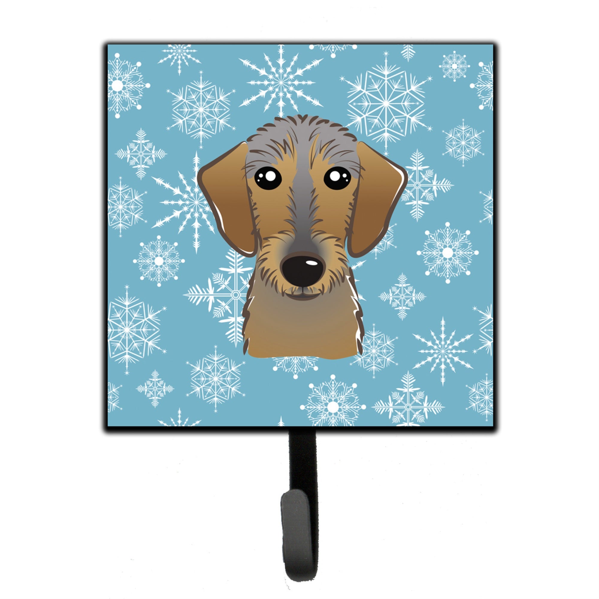 Caroline'S Treasures Bb1667Sh4 Snowflake Wirehaired Dachshund Leash Or Key Holder, Small, Multicolor