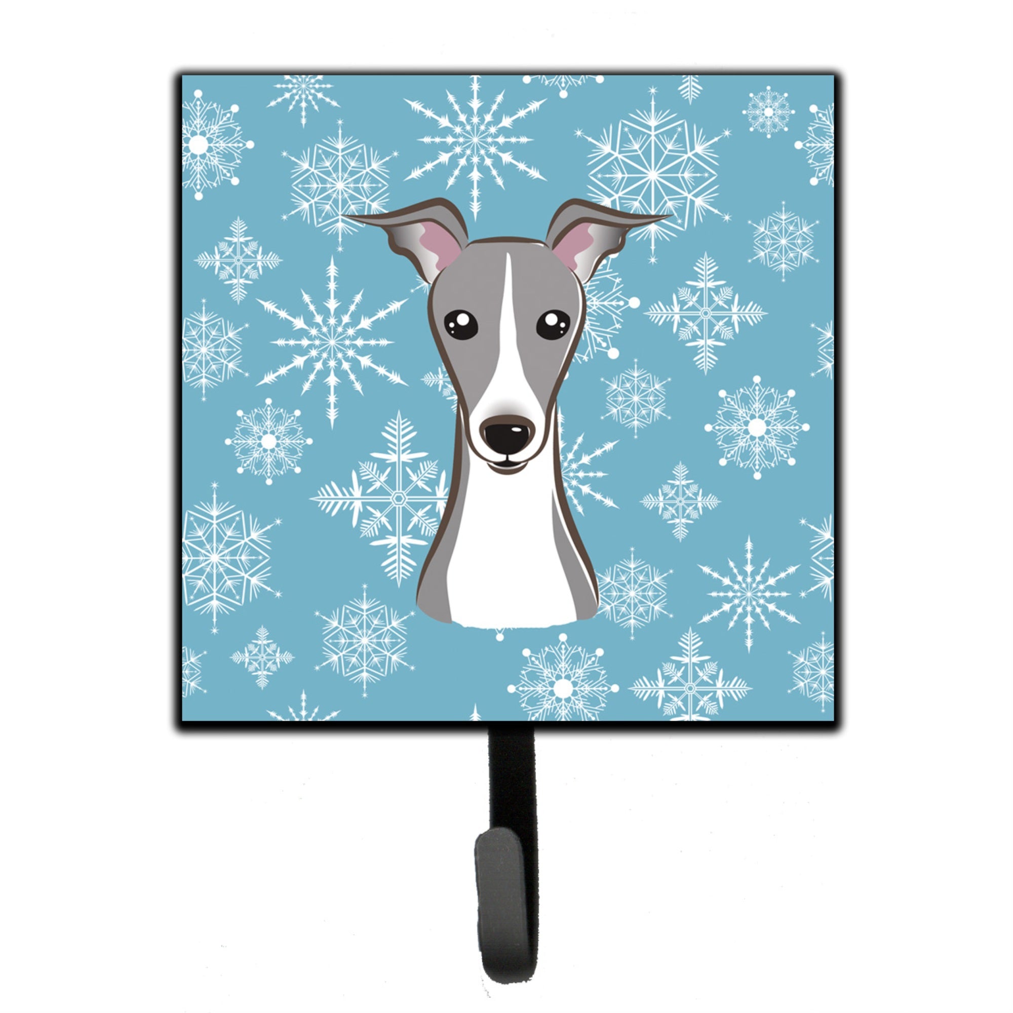 Caroline'S Treasures Bb1670Sh4 Snowflake Italian Greyhound Leash Or Key Holder, Small, Multicolor