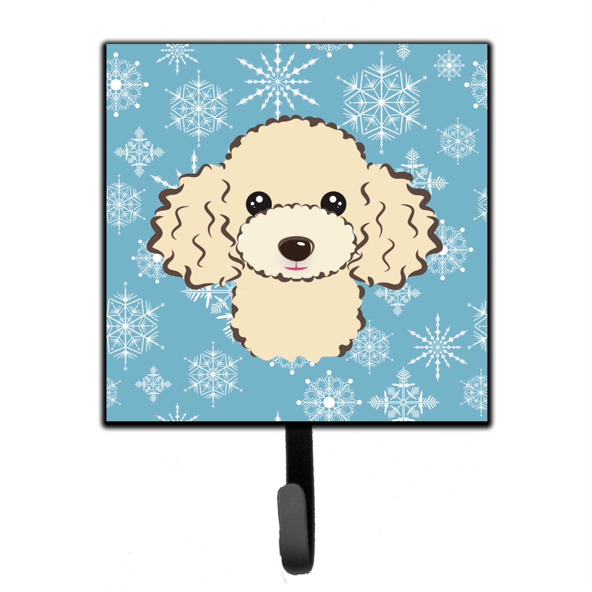 Caroline'S Treasures Bb1692Sh4 Snowflake Buff Poodle Leash Or Key Holder, Small, Multicolor