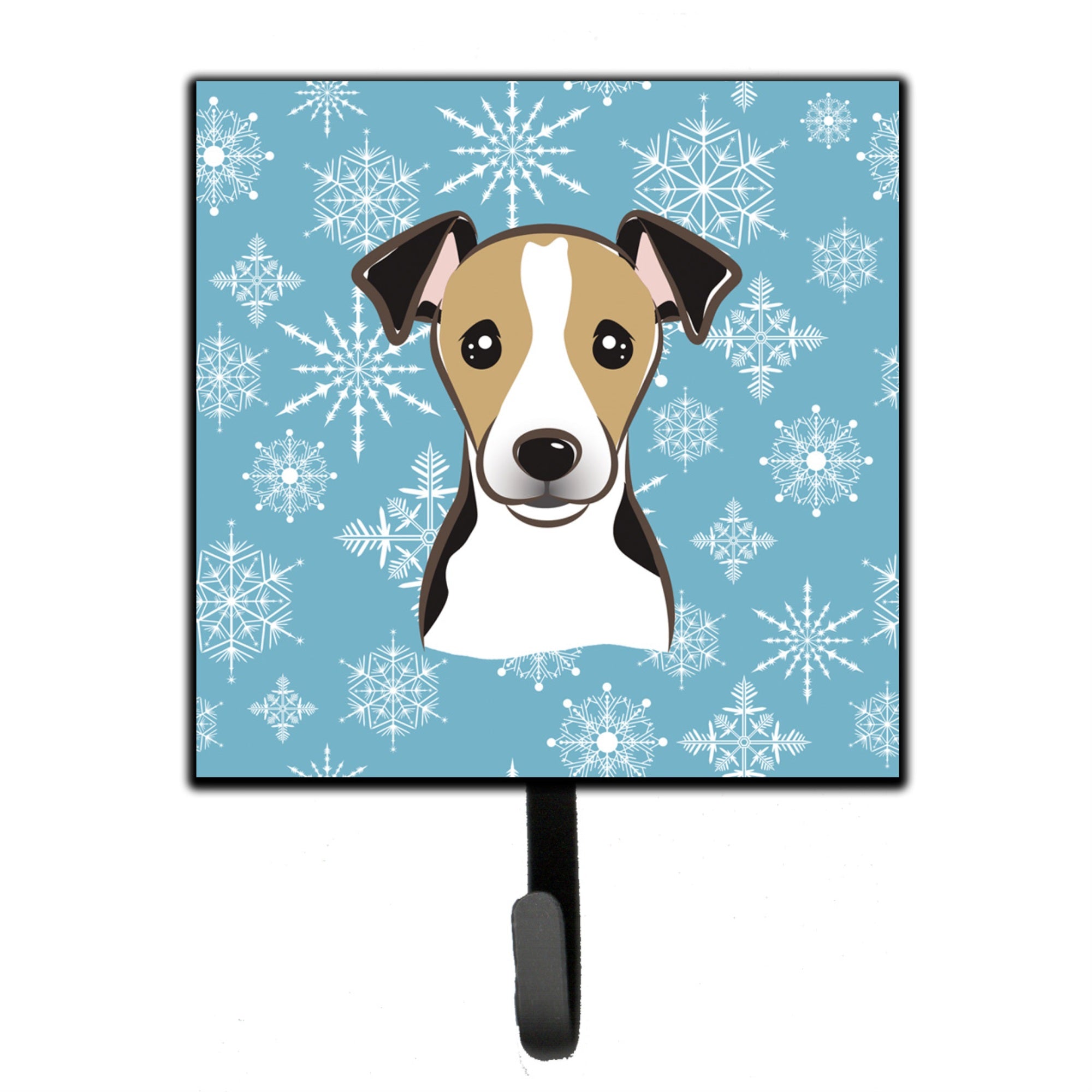Caroline'S Treasures Bb1695Sh4 Snowflake Jack Russell Terrier Leash Or Key Holder, Small, Multicolor