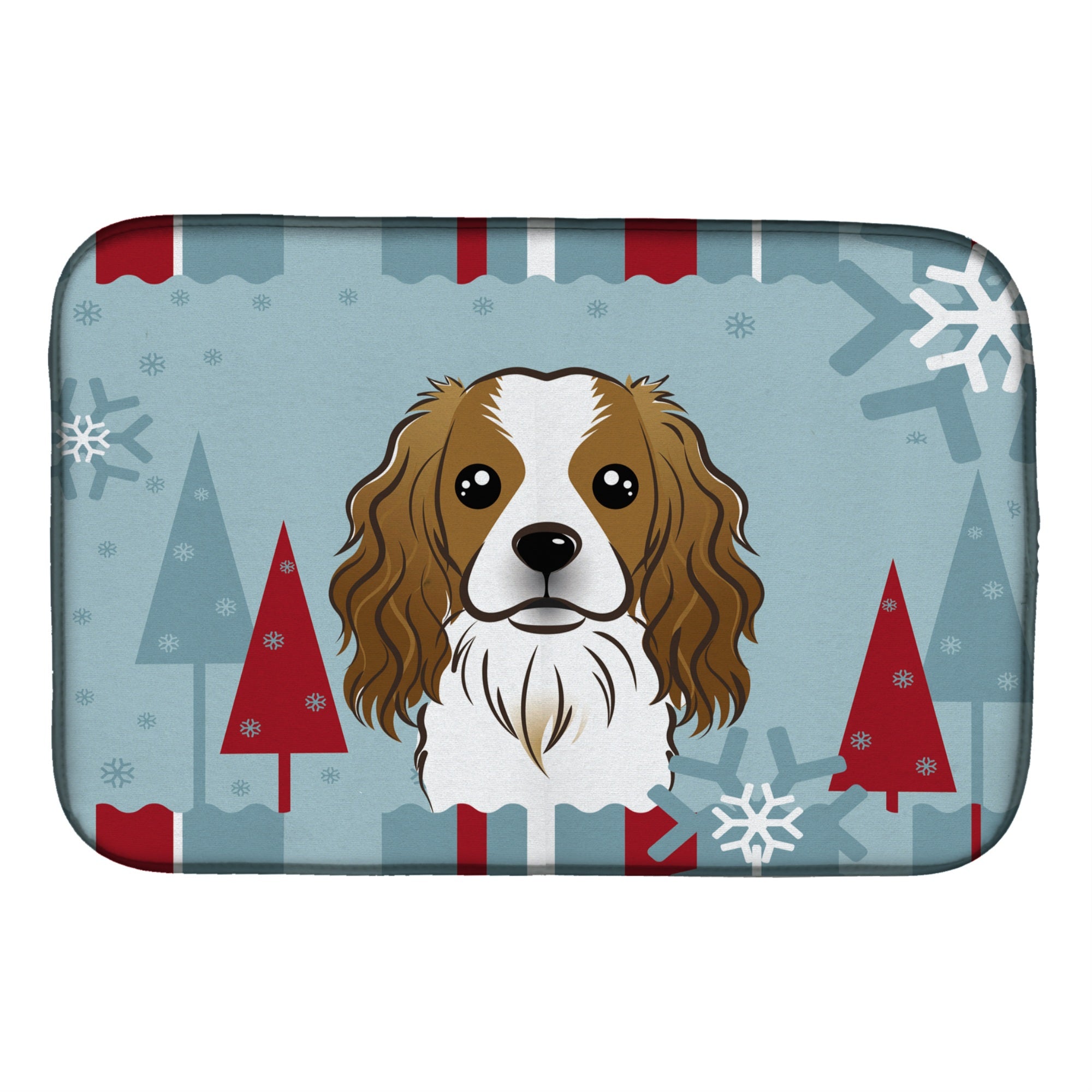 Caroline'S Treasures Bb1720Ddm Dish Drying Mat, 14 X 21, Winter Holiday