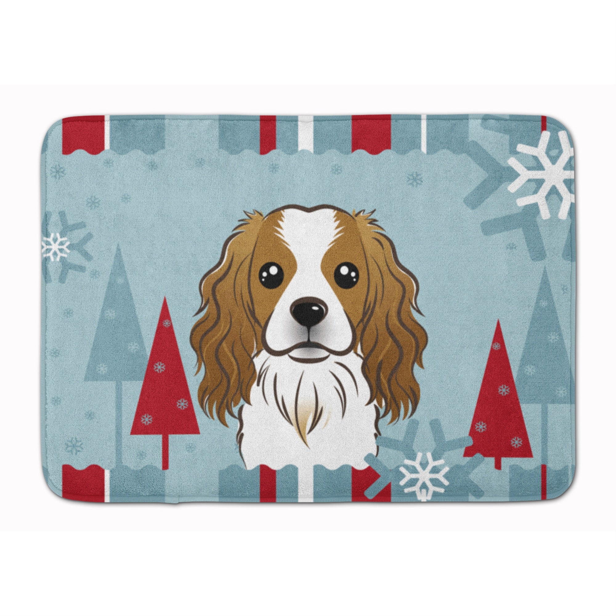 Caroline'S Treasures Winter Holiday Cavalier Spaniel Floor Mat, 19 X 27, Multicolor