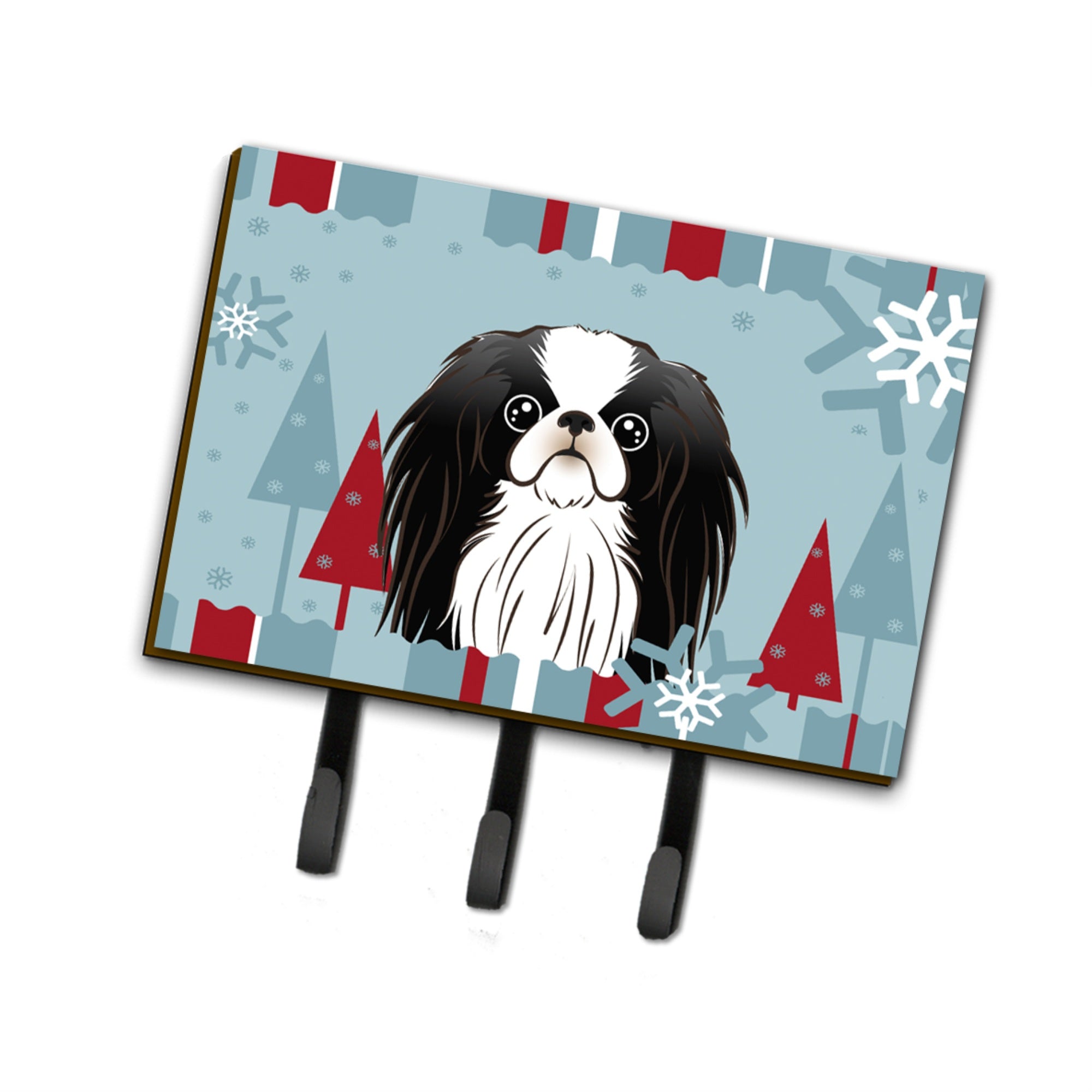 Caroline'S Treasures Bb1726Th68 Winter Holiday Japanese Chin Leash Or Key Holder, Large, Multicolor