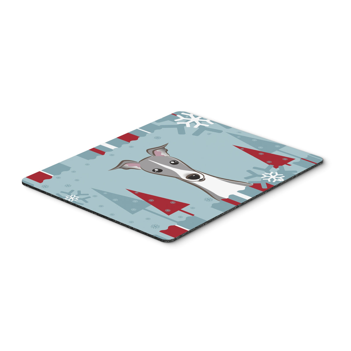 Caroline'S Treasures Winter Holiday Italian Greyhound Mouse Pad, Hot Pad Or Trivet, Multicolor (Bb1732Mp)