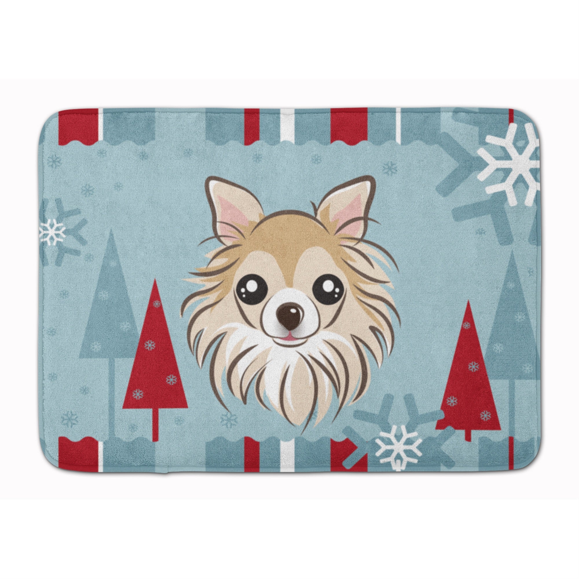 Caroline'S Treasures Winter Holiday Chihuahua Floor Mat, 19 X 27, Multicolor