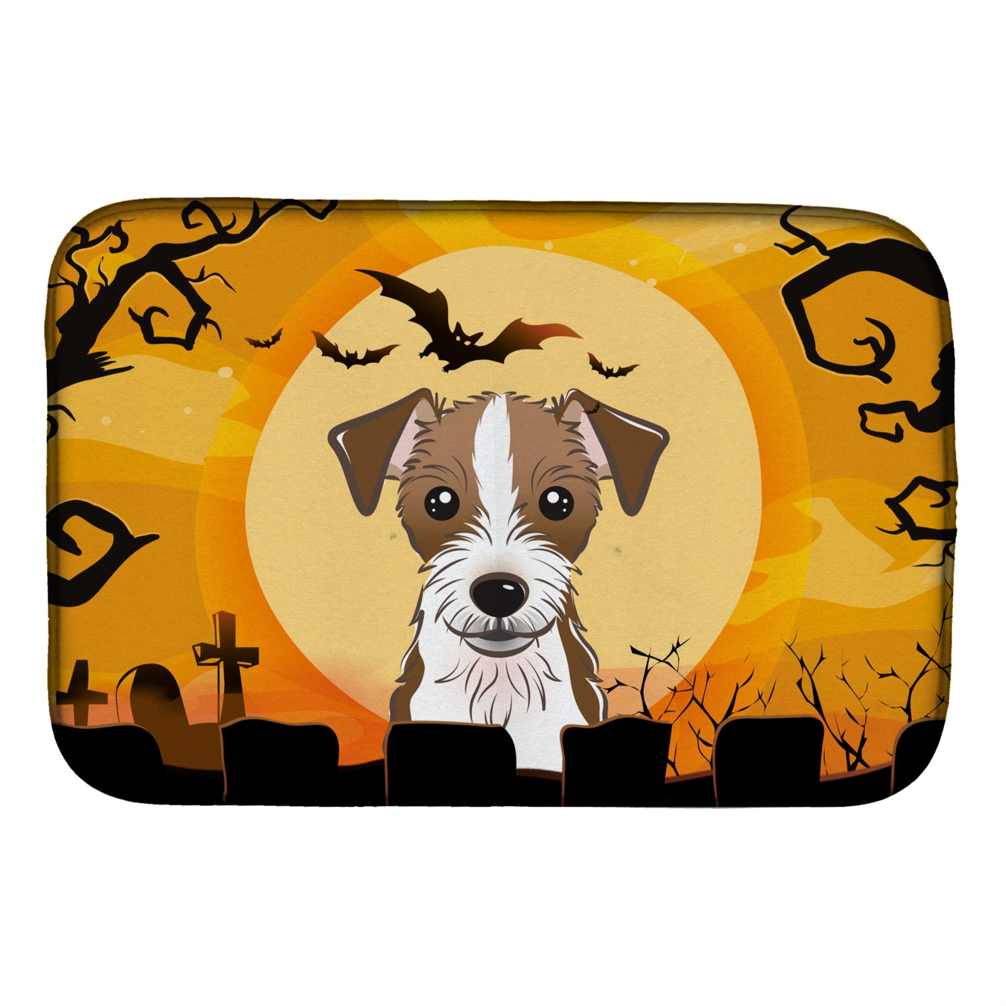 Caroline'S Treasures Bb1760Ddm Dish Drying Mat, 14 X 21, Halloween