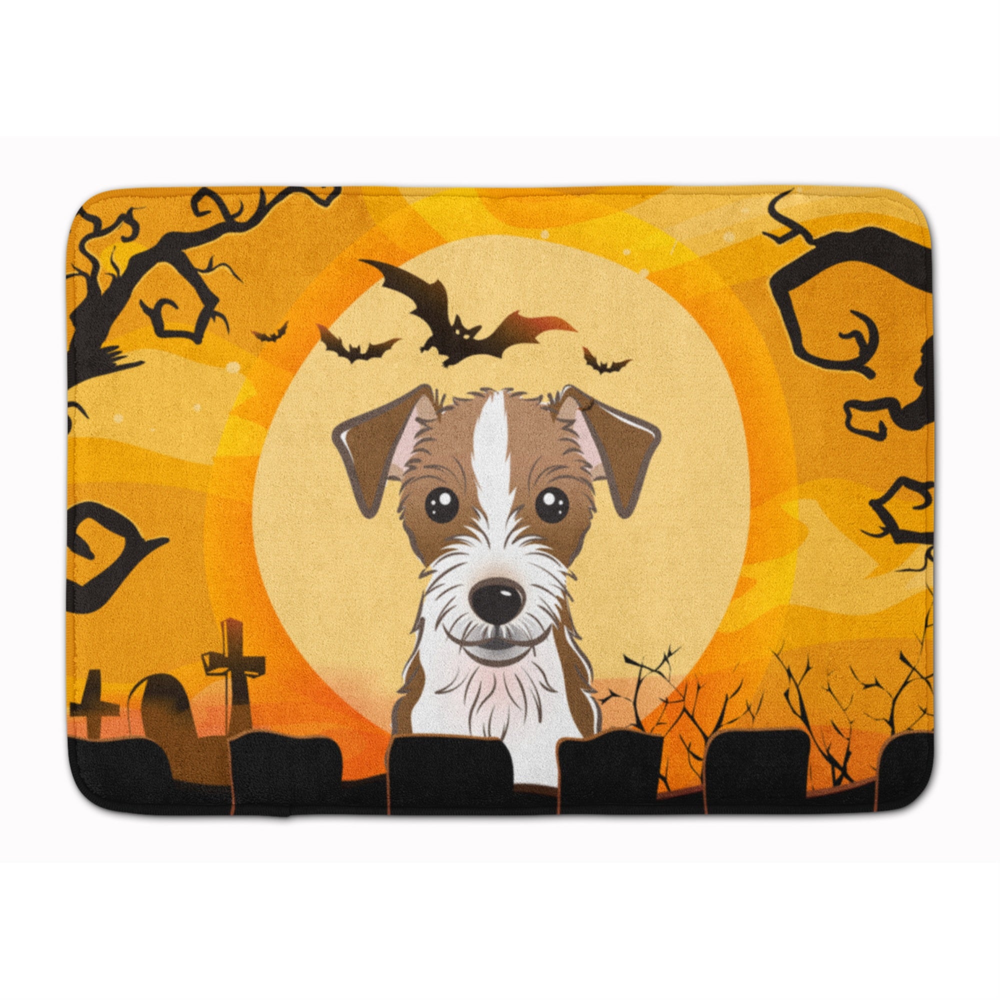 Caroline'S Treasures Halloween Jack Russell Terrier Floor Mat, 19 X 27, Multicolor