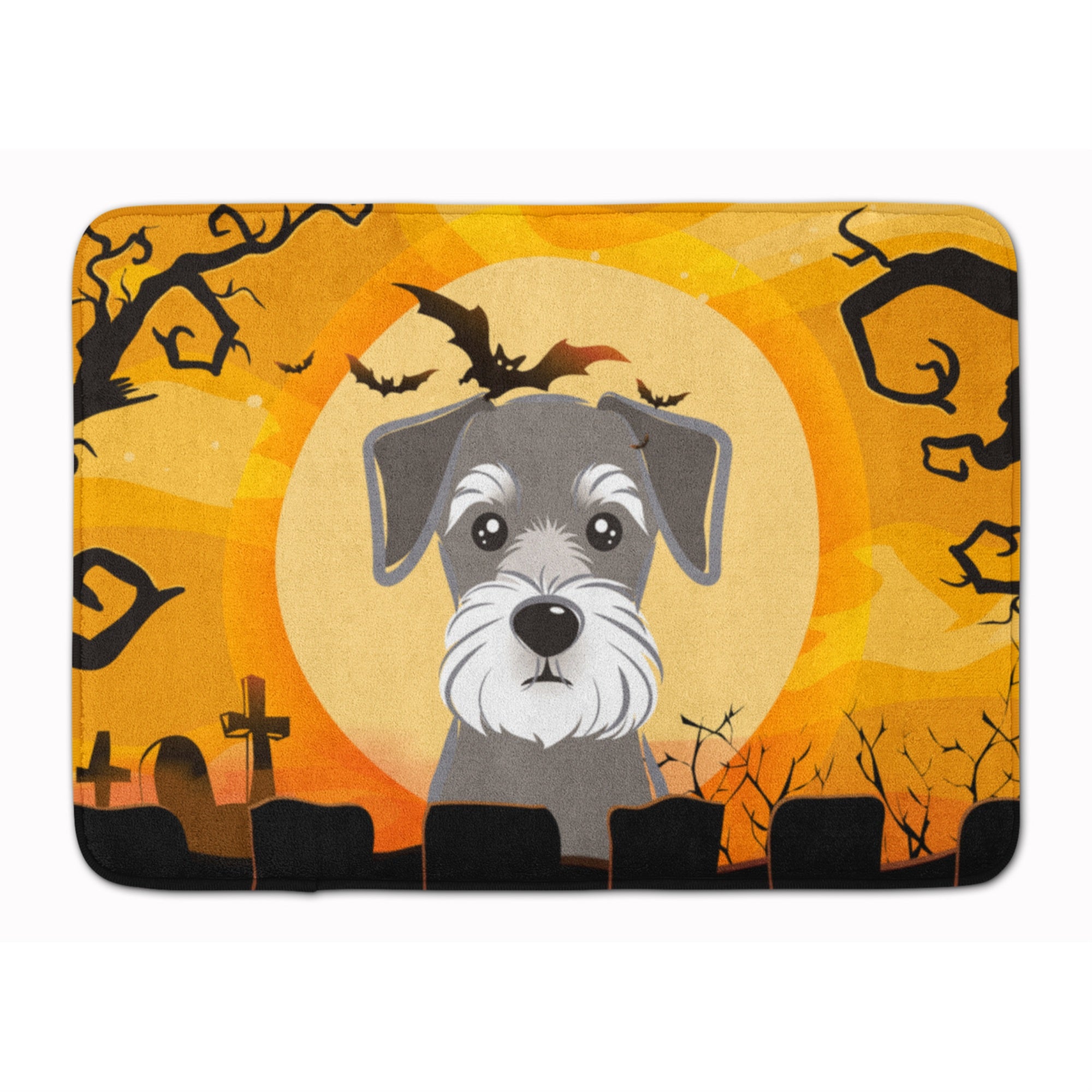 Caroline'S Treasures Halloween Schnauzer Floor Mat, 19 X 27, Multicolor