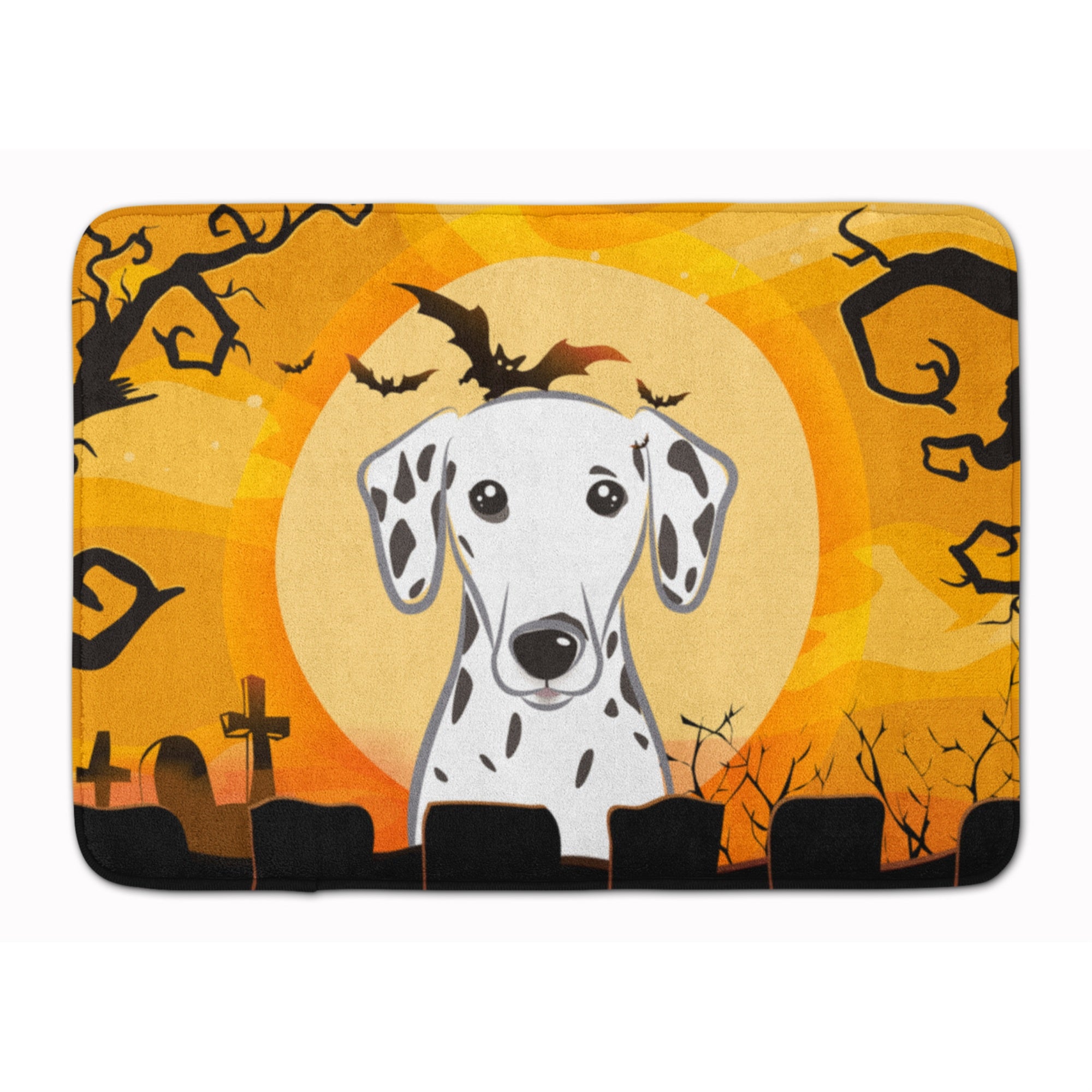 Caroline'S Treasures Halloween Dalmatian Floor Mat, 19 X 27, Multicolor