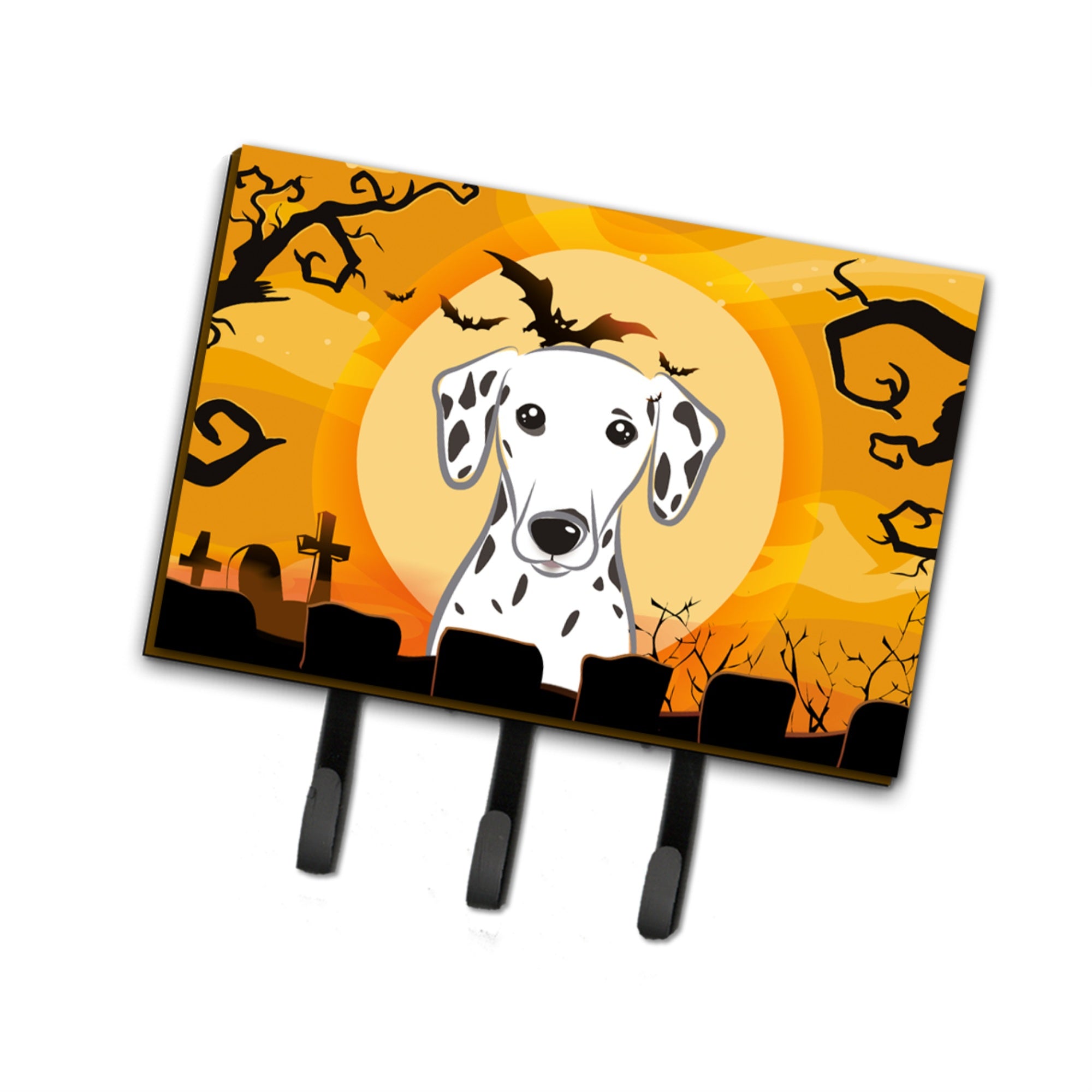 Caroline'S Treasures Bb1768Th68 Halloween Dalmatian Leash Or Key Holder, Large, Multicolor