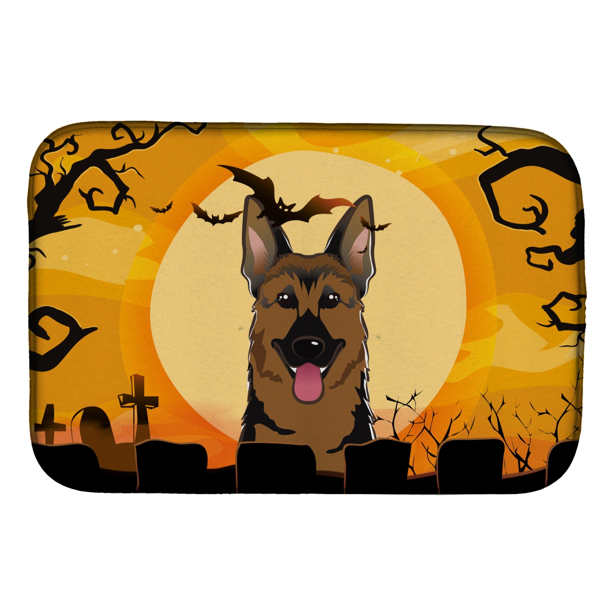Caroline'S Treasures Bb1769Ddm Dish Drying Mat, 14 X 21, Halloween