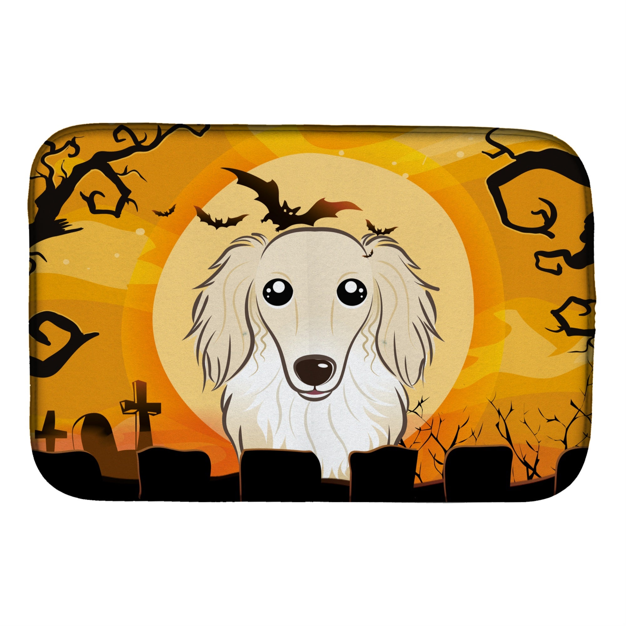 Caroline'S Treasures Bb1770Ddm Dish Drying Mat, 14 X 21, Halloween