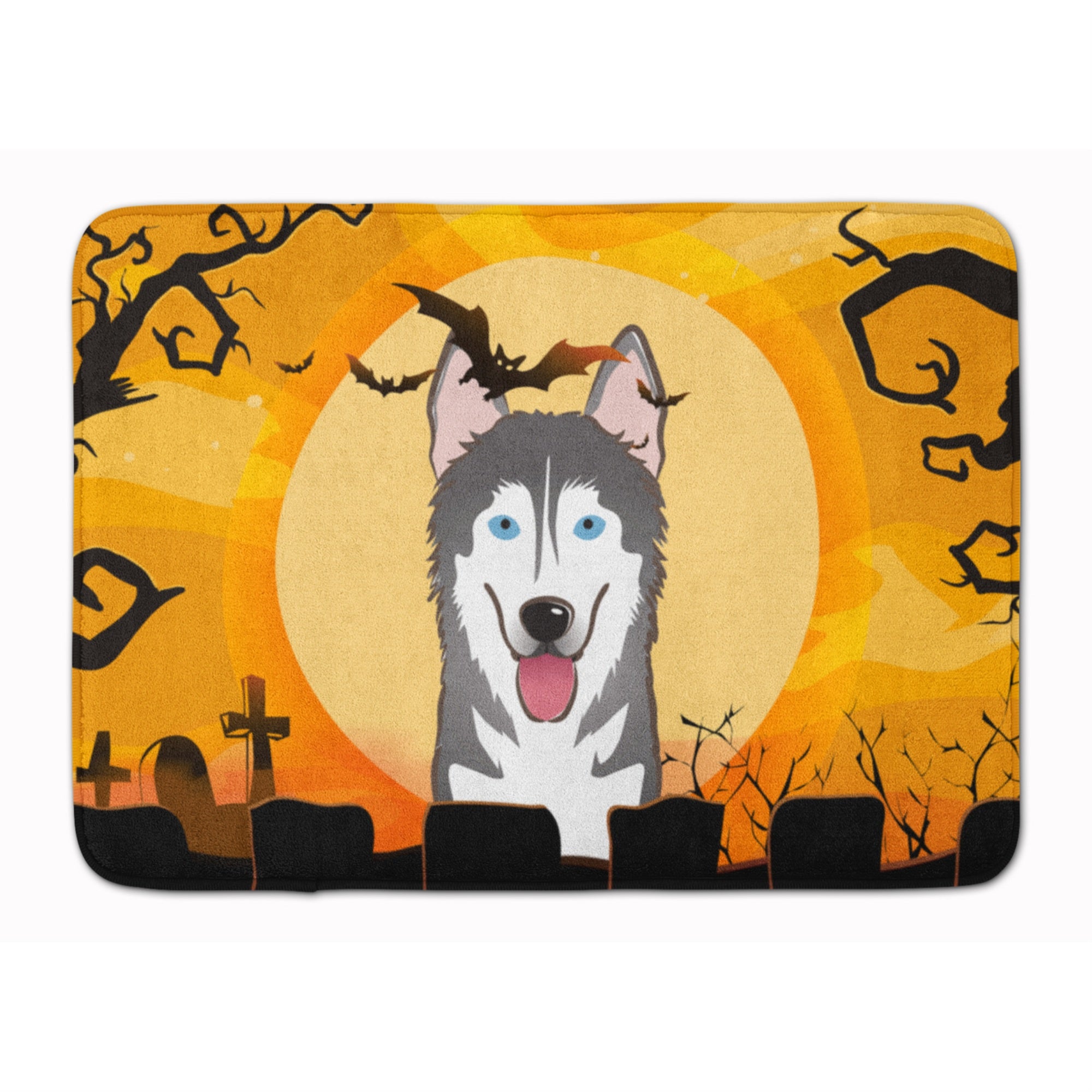 Caroline'S Treasures Halloween Alaskan Malamute Floor Mat, 19 X 27, Multicolor