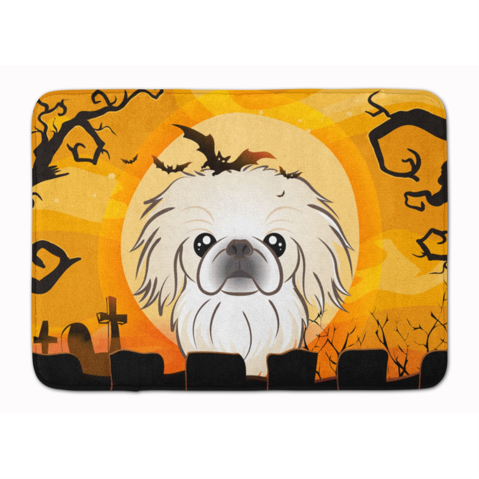 Caroline'S Treasures Halloween Pekingese Floor Mat, 19 X 27, Multicolor
