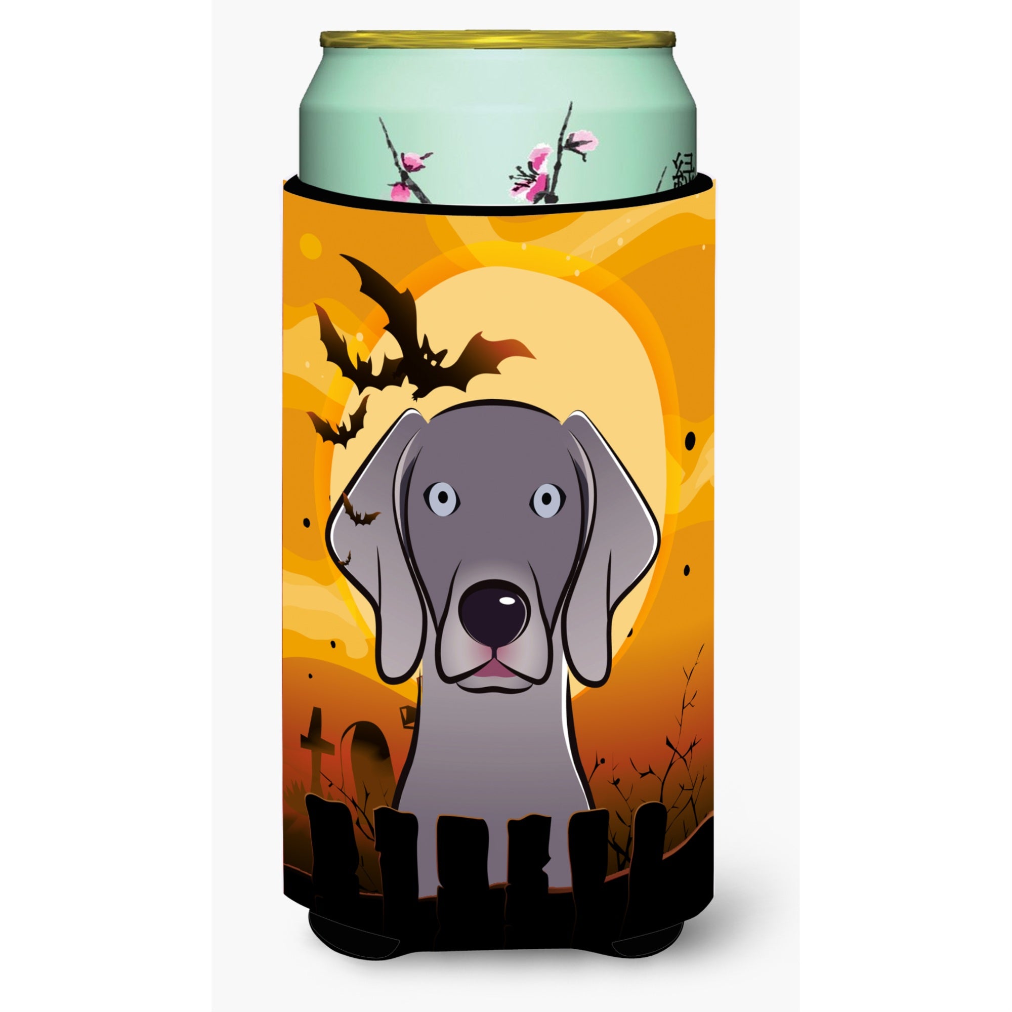 Caroline'S Treasures Halloween Weimaraner Tall Boy Koozie Hugger, Multicolor