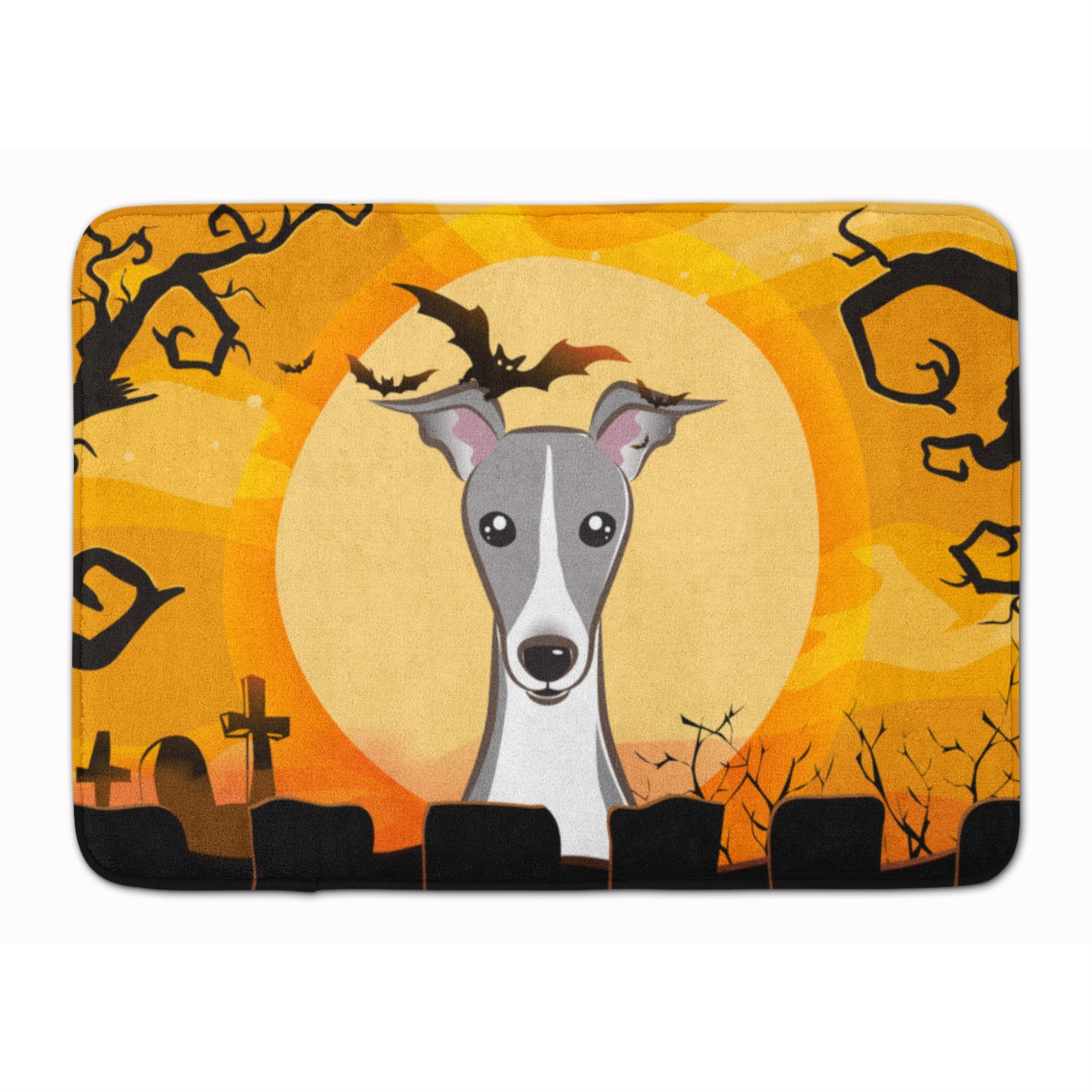 Caroline'S Treasures Halloween Italian Greyhound Floor Mat, 19 X 27, Multicolor