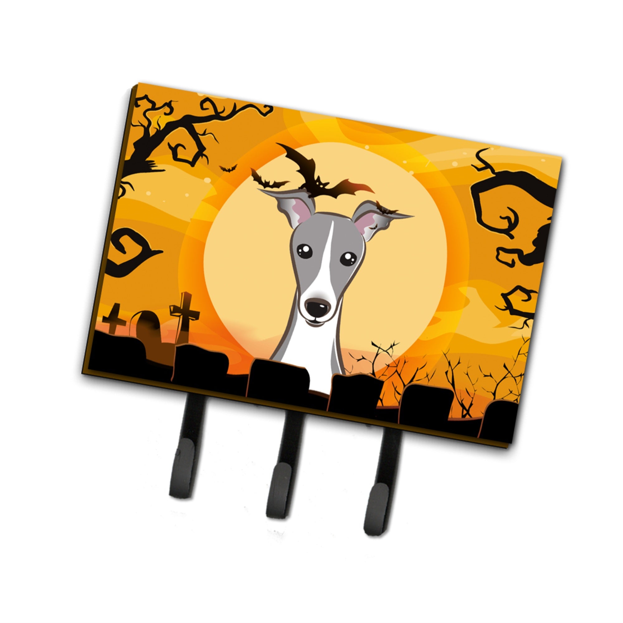 Caroline'S Treasures Bb1794Th68 Halloween Italian Greyhound Leash Or Key Holder, Large, Multicolor
