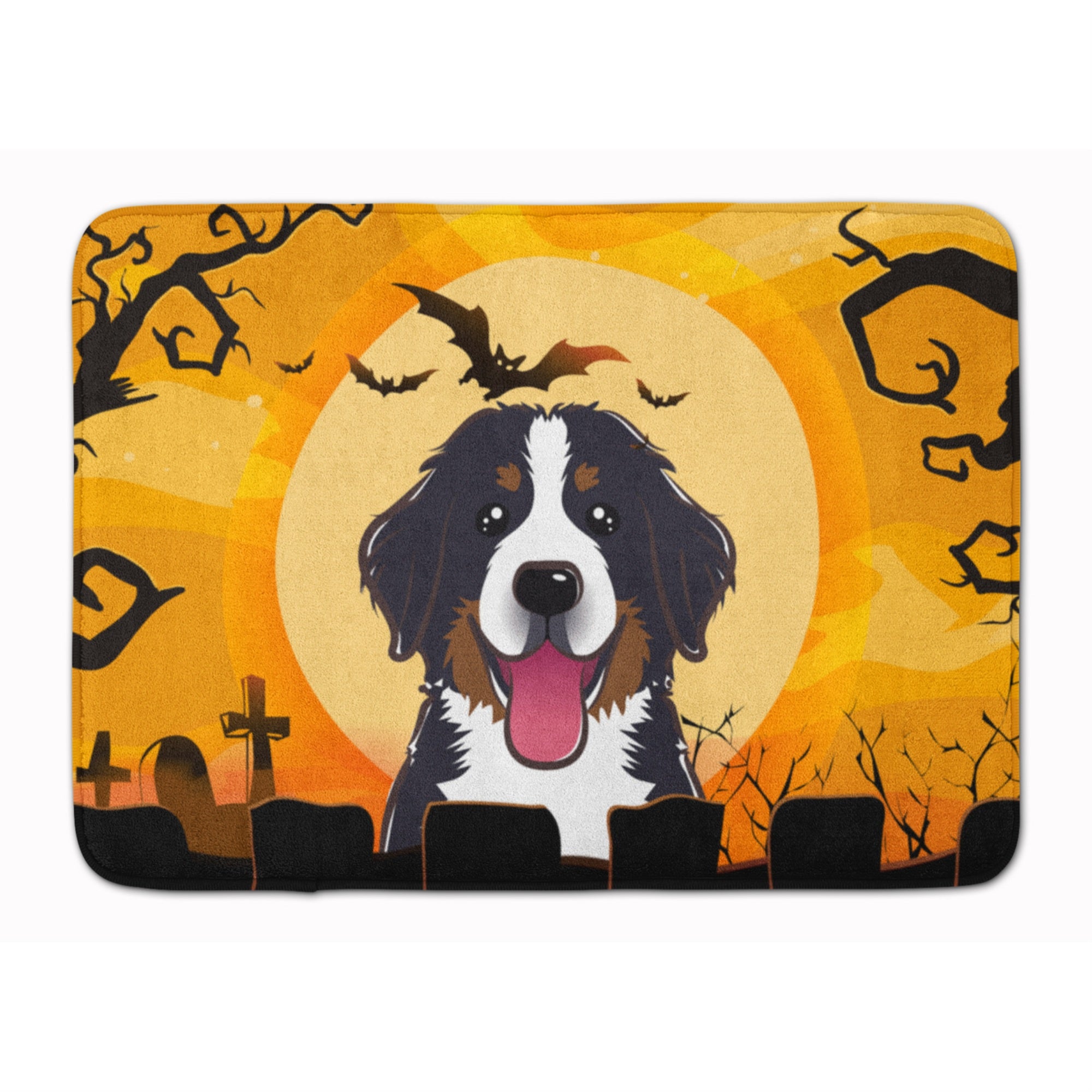 Caroline'S Treasures Halloween Bernese Mountain Dog Floor Mat, 19 X 27, Multicolor