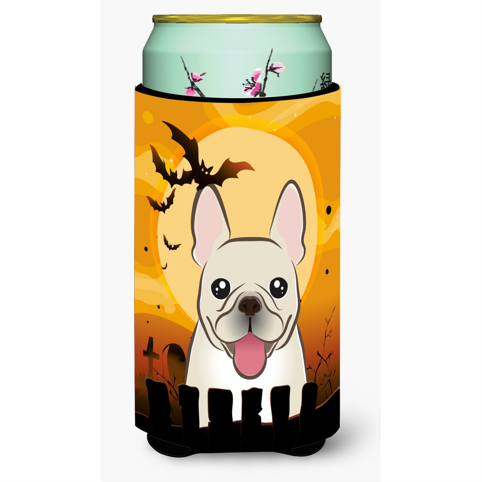 Caroline'S Treasures Bb1796Tbc Halloween French Bulldog Tall Boy Koozie Hugger, Multicolor