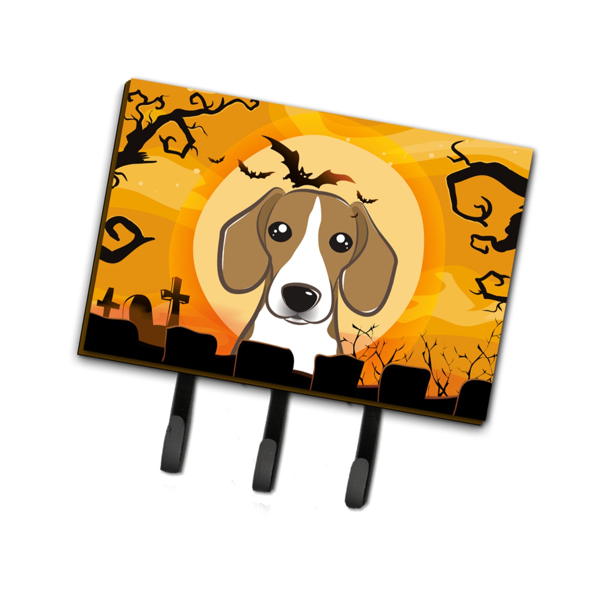 Caroline'S Treasures Bb1797Th68 Halloween Beagle Leash Or Key Holder, Large, Multicolor