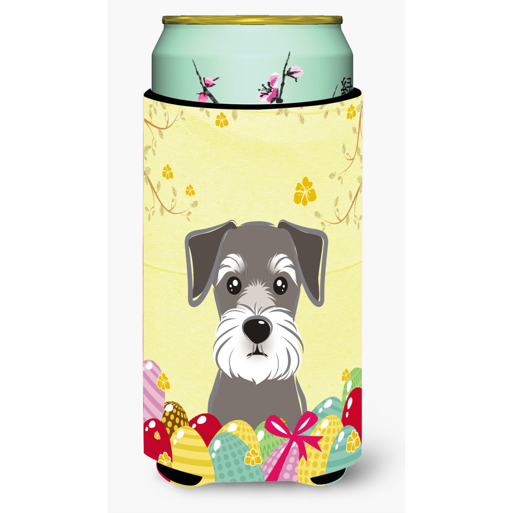 Caroline'S Treasures Bb1888Tbc Schnauzer Easter Egg Hunt Tall Boy Hugger Koozie, Multicolor