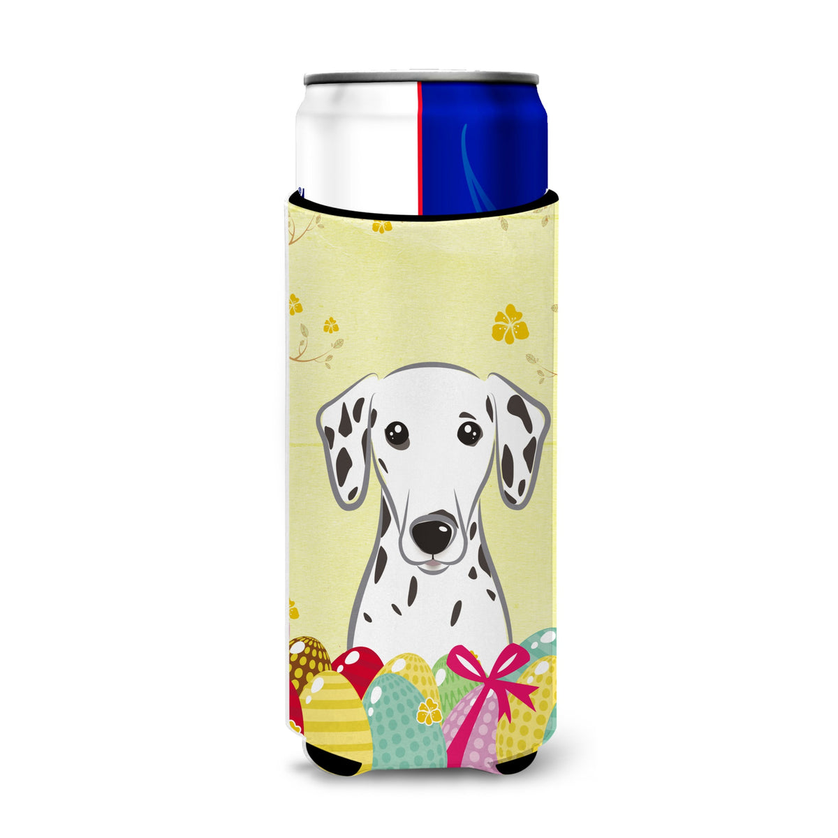 Caroline'S Treasures Bb1892Muk Dalmatian Easter Egg Hunt Michelob Ultra Koozies For Slim Cans, Multicolor