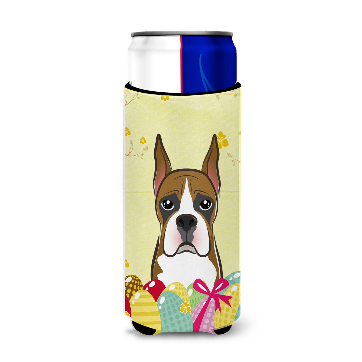 Caroline'S Treasures Bb1905Muk Boxer Easter Egg Hunt Michelob Ultra Koozies For Slim Cans, Multicolor