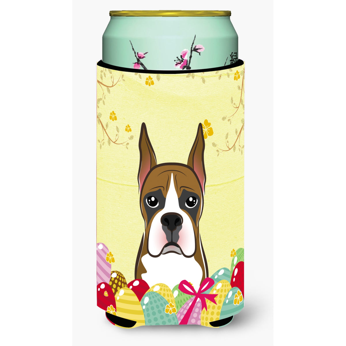 Caroline'S Treasures Bb1905Tbc Boxer Easter Egg Hunt Tall Boy Hugger Koozie, Multicolor