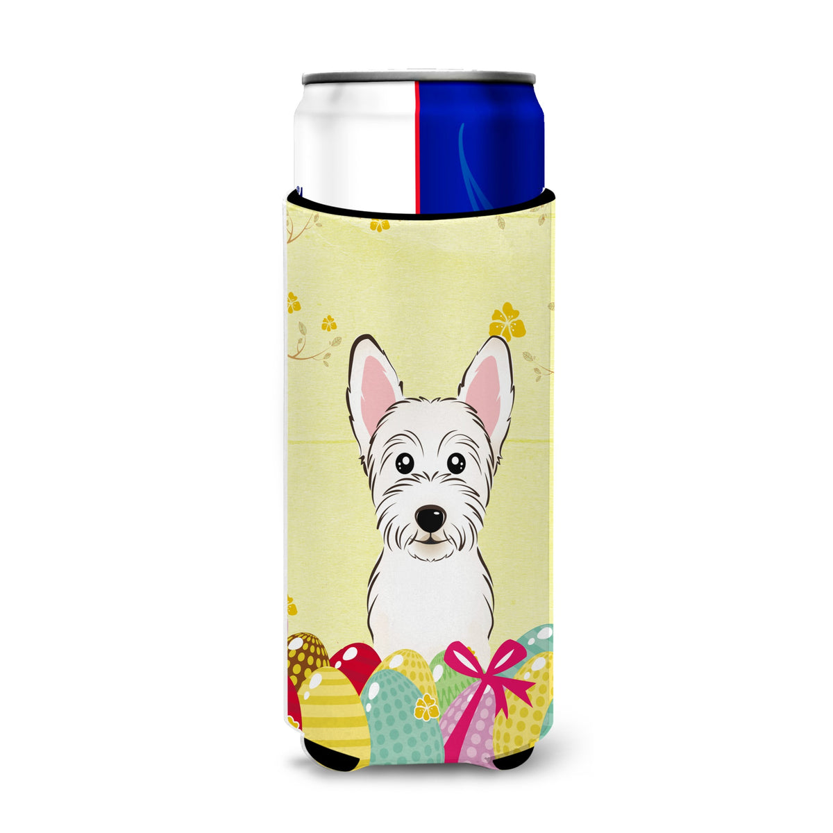 Caroline'S Treasures Bb1908Muk Westie Easter Egg Hunt Michelob Ultra Koozies For Slim Cans, Multicolor