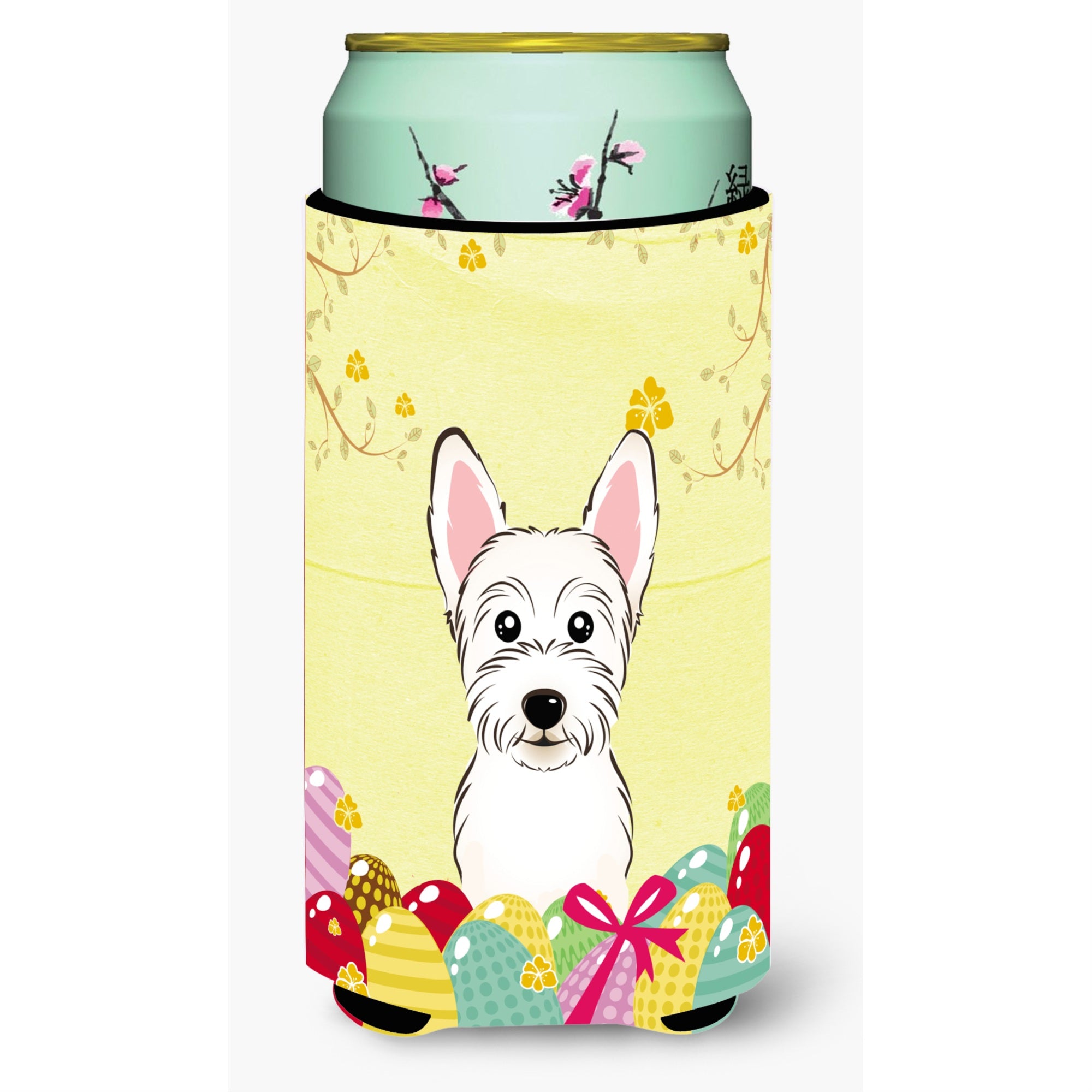 Caroline'S Treasures Bb1908Tbc Westie Easter Egg Hunt Tall Boy Hugger Koozie, Multicolor
