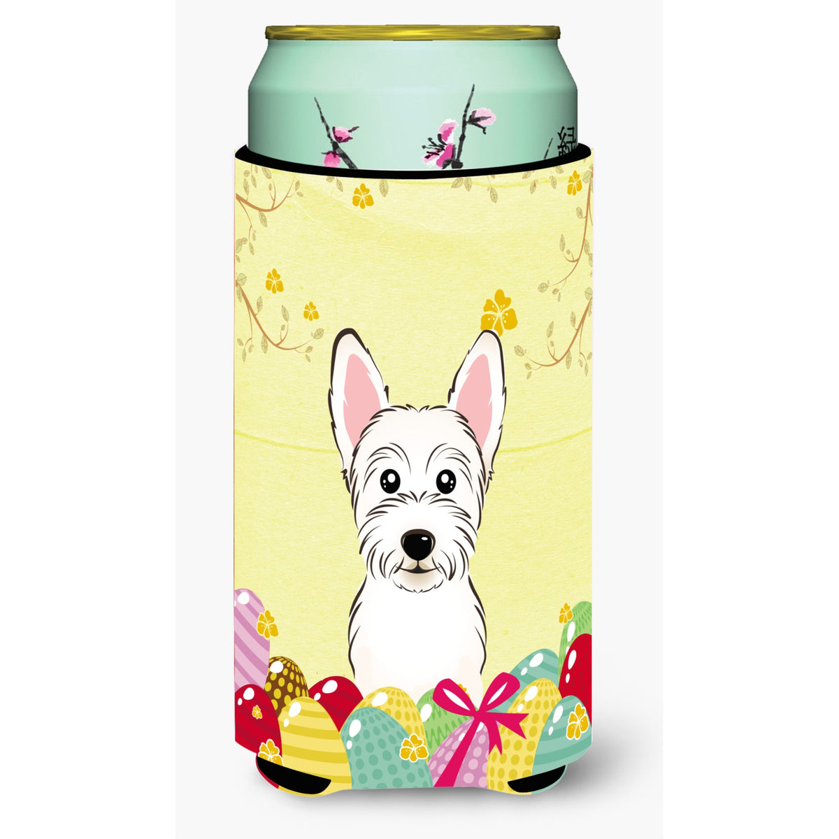 Caroline'S Treasures Bb1908Tbc Westie Easter Egg Hunt Tall Boy Hugger Koozie, Multicolor