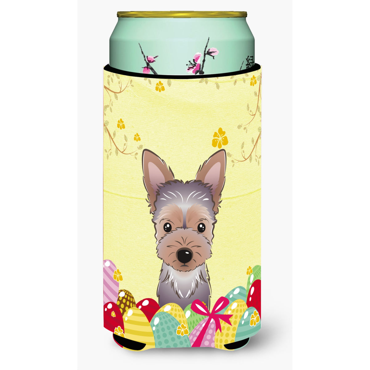 Caroline'S Treasures Bb1914Tbc Yorkie Puppy Easter Egg Hunt Tall Boy Hugger Koozie, Multicolor