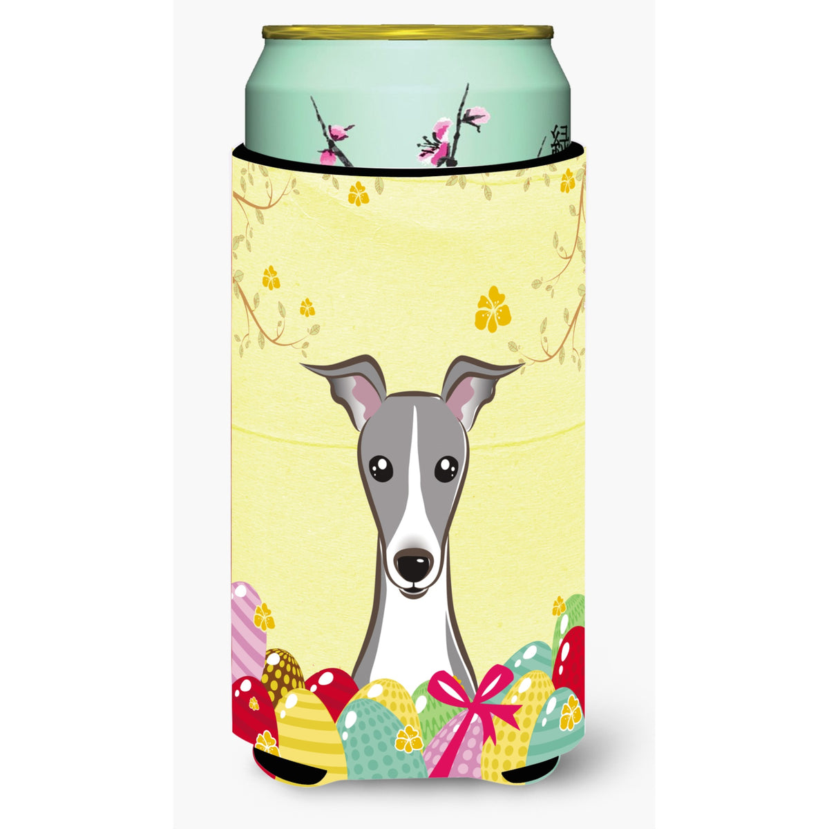 Caroline'S Treasures Bb1918Tbc Italian Greyhound Easter Egg Hunt Tall Boy Hugger Koozie, Multicolor