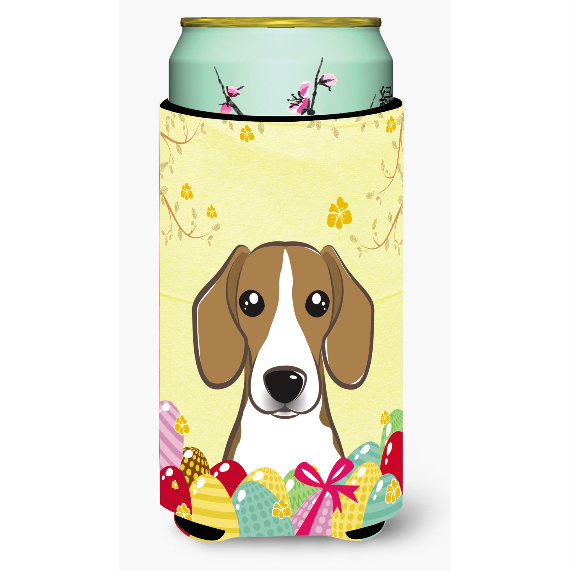 Caroline'S Treasures Bb1921Tbc Beagle Easter Egg Hunt Tall Boy Hugger Koozie, Multicolor