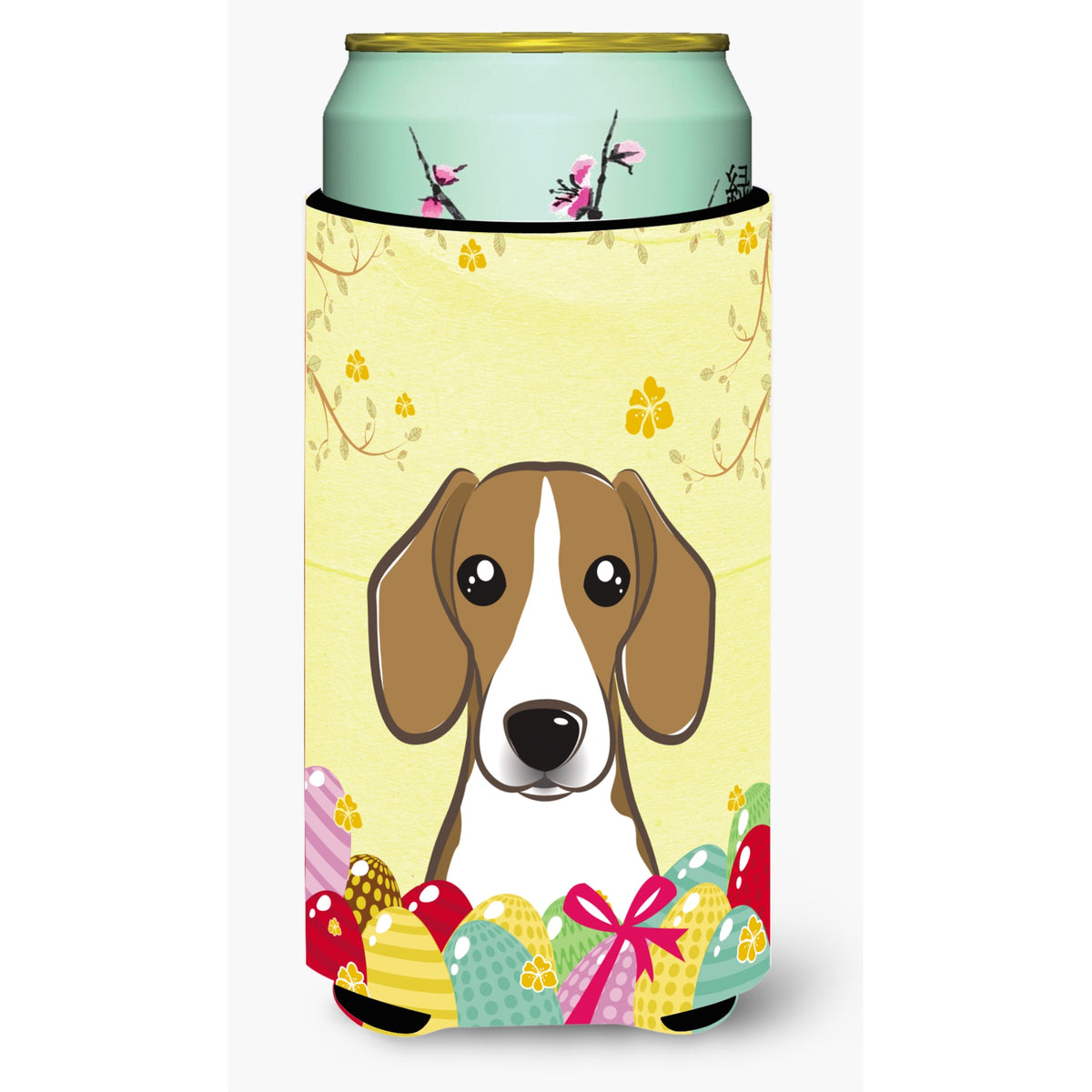 Caroline'S Treasures Bb1921Tbc Beagle Easter Egg Hunt Tall Boy Hugger Koozie, Multicolor
