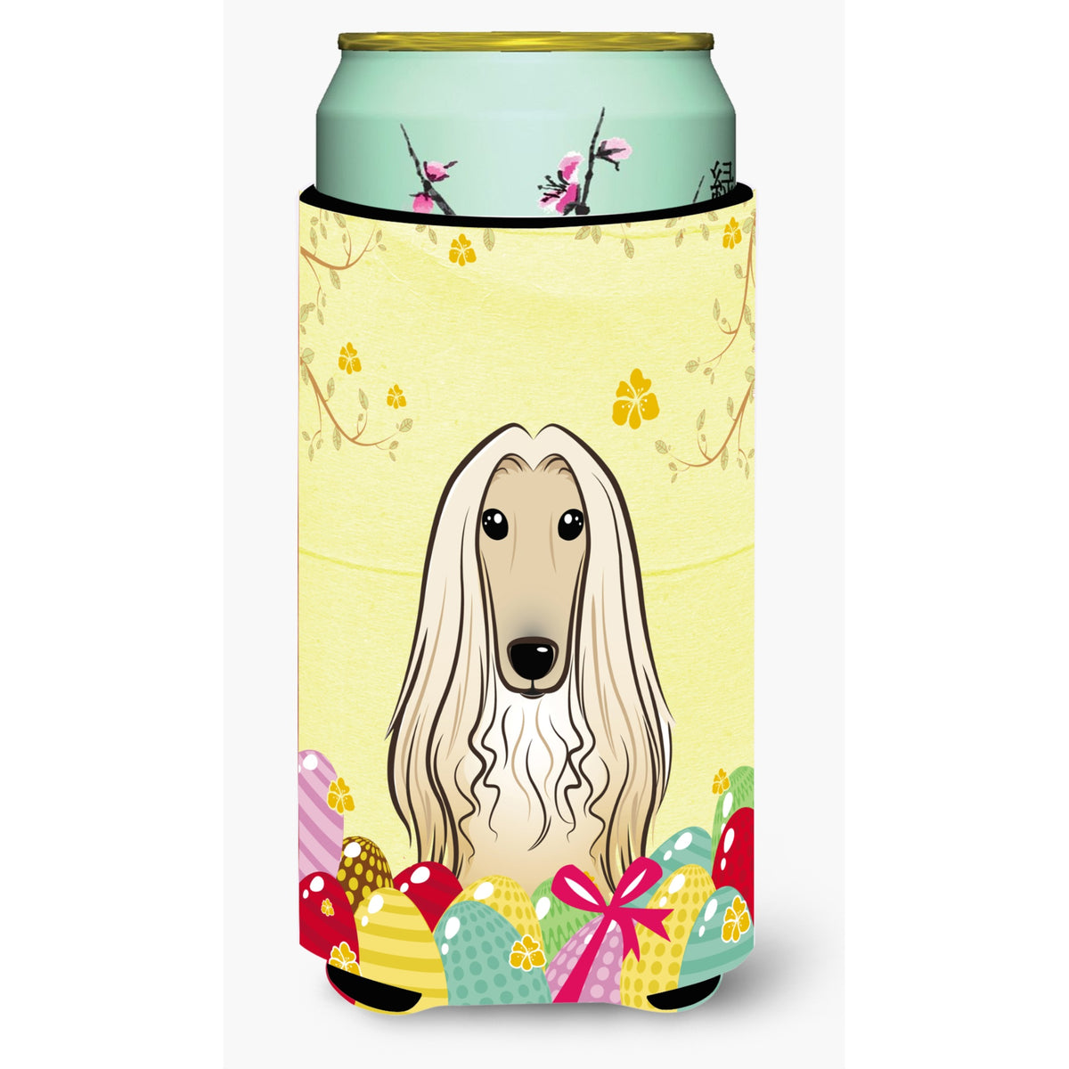 Caroline'S Treasures Bb1926Tbc Afghan Hound Easter Egg Hunt Tall Boy Hugger Koozie, Multicolor