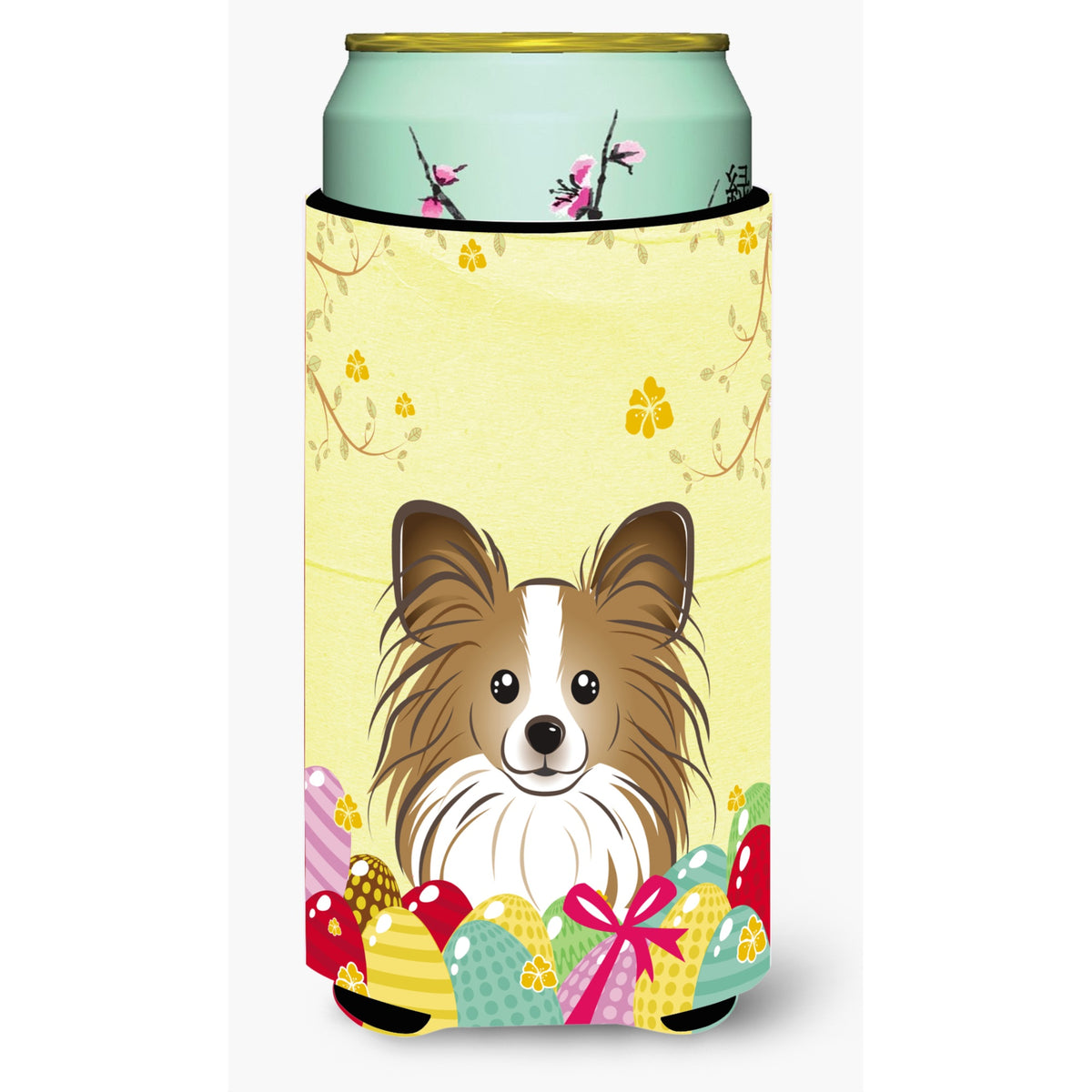 Caroline'S Treasures Bb1930Tbc Papillion Easter Egg Hunt Tall Boy Hugger Koozie, Multicolor