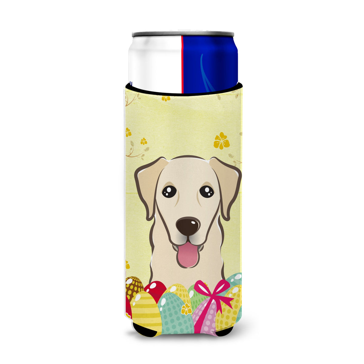 Caroline'S Treasures Bb1934Muk Golden Retriever Easter Egg Hunt Michelob Ultra Koozies For Slim Cans, Multicolor
