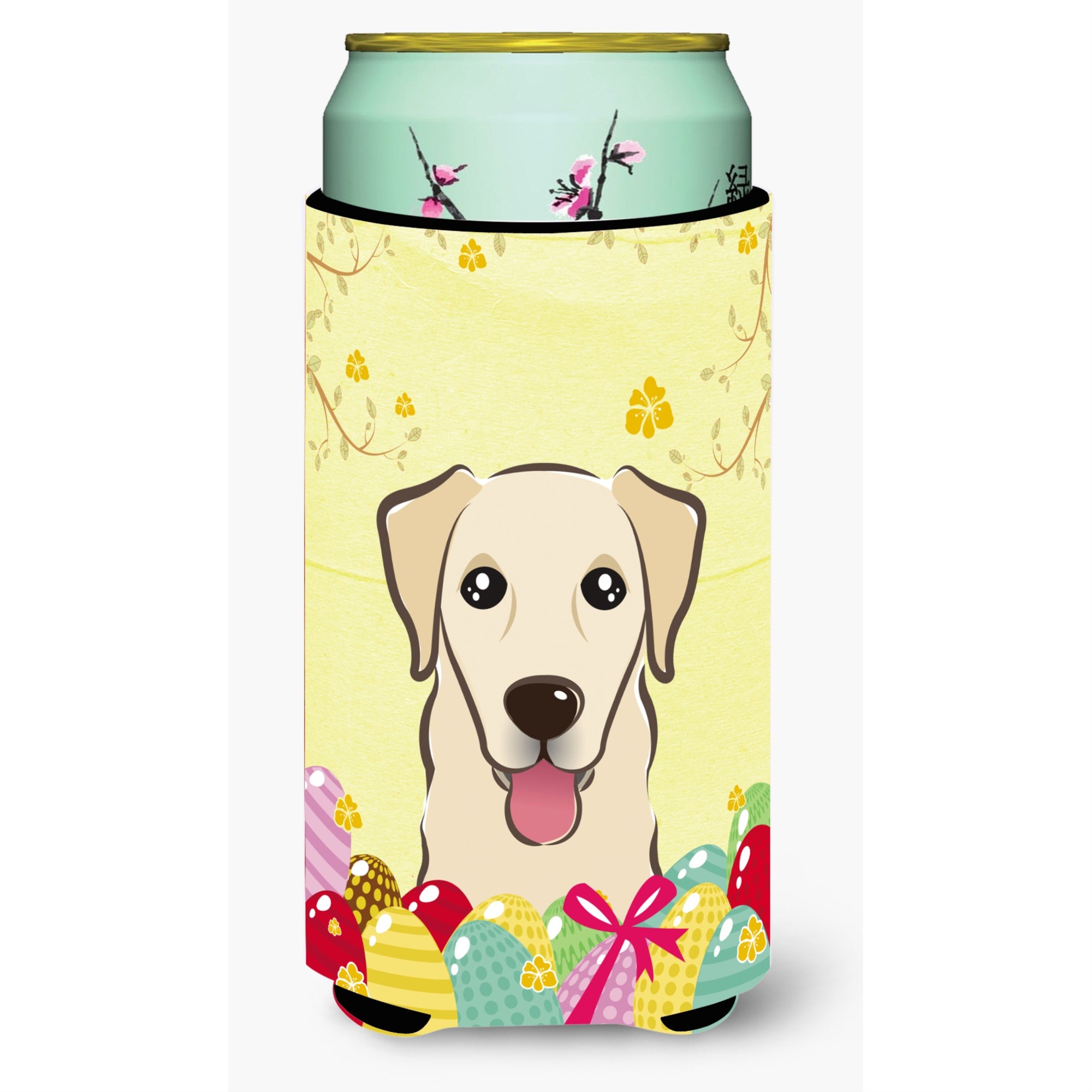Caroline'S Treasures Bb1934Tbc Golden Retriever Easter Egg Hunt Tall Boy Hugger Koozie, Multicolor