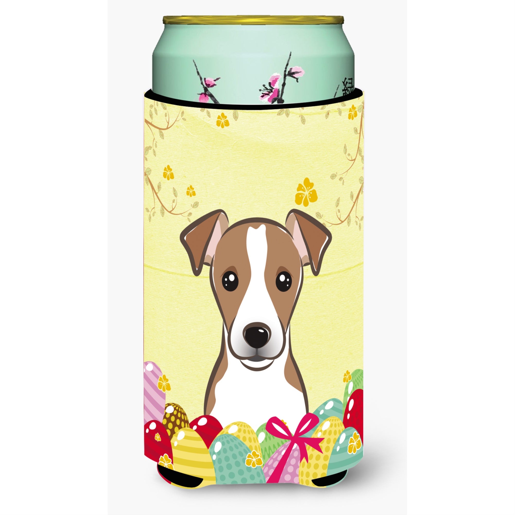 Caroline'S Treasures Bb1942Tbc Jack Russell Terrier Easter Egg Hunt Tall Boy Hugger Koozie, Multicolor
