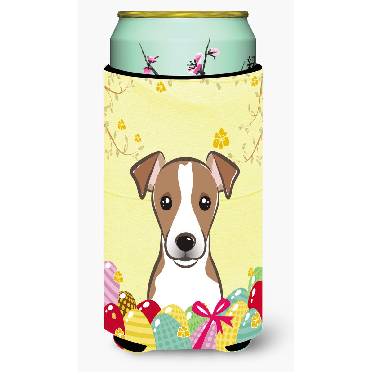 Caroline'S Treasures Bb1942Tbc Jack Russell Terrier Easter Egg Hunt Tall Boy Hugger Koozie, Multicolor