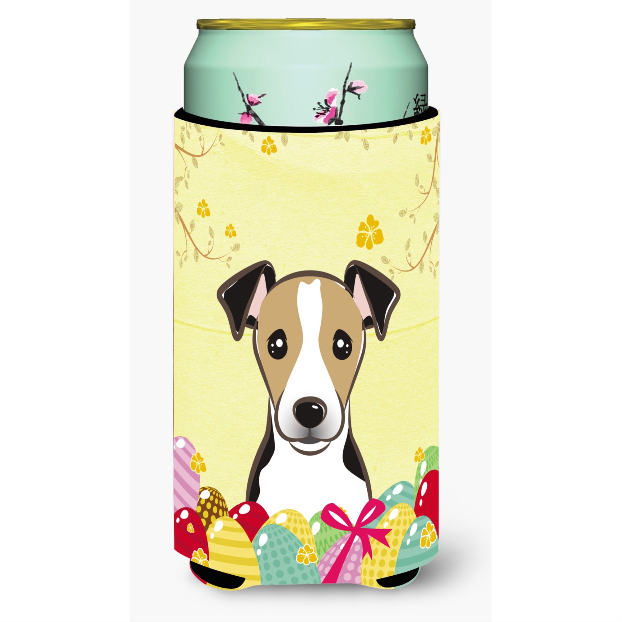 Caroline'S Treasures Bb1943Tbc Jack Russell Terrier Easter Egg Hunt Tall Boy Hugger Koozie, Multicolor