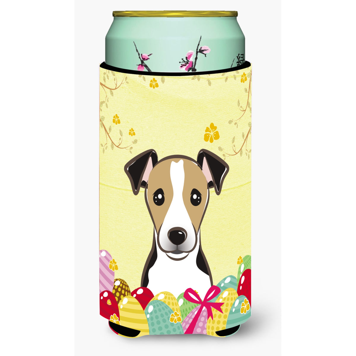 Caroline'S Treasures Bb1943Tbc Jack Russell Terrier Easter Egg Hunt Tall Boy Hugger Koozie, Multicolor